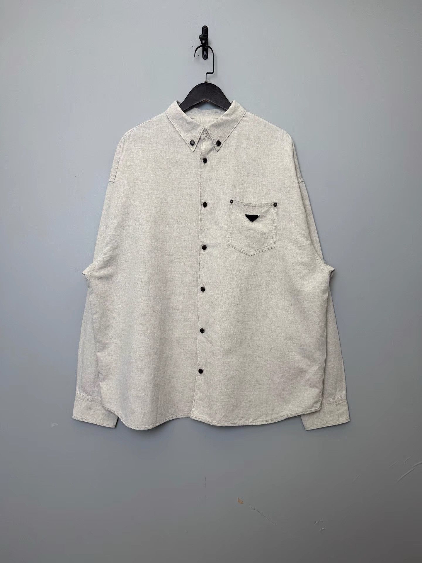 Prada Prada SS24 Metal Logo Chambray Jacket K36 Size US L / EU 52-54 / 3 - 1 Thumbnail