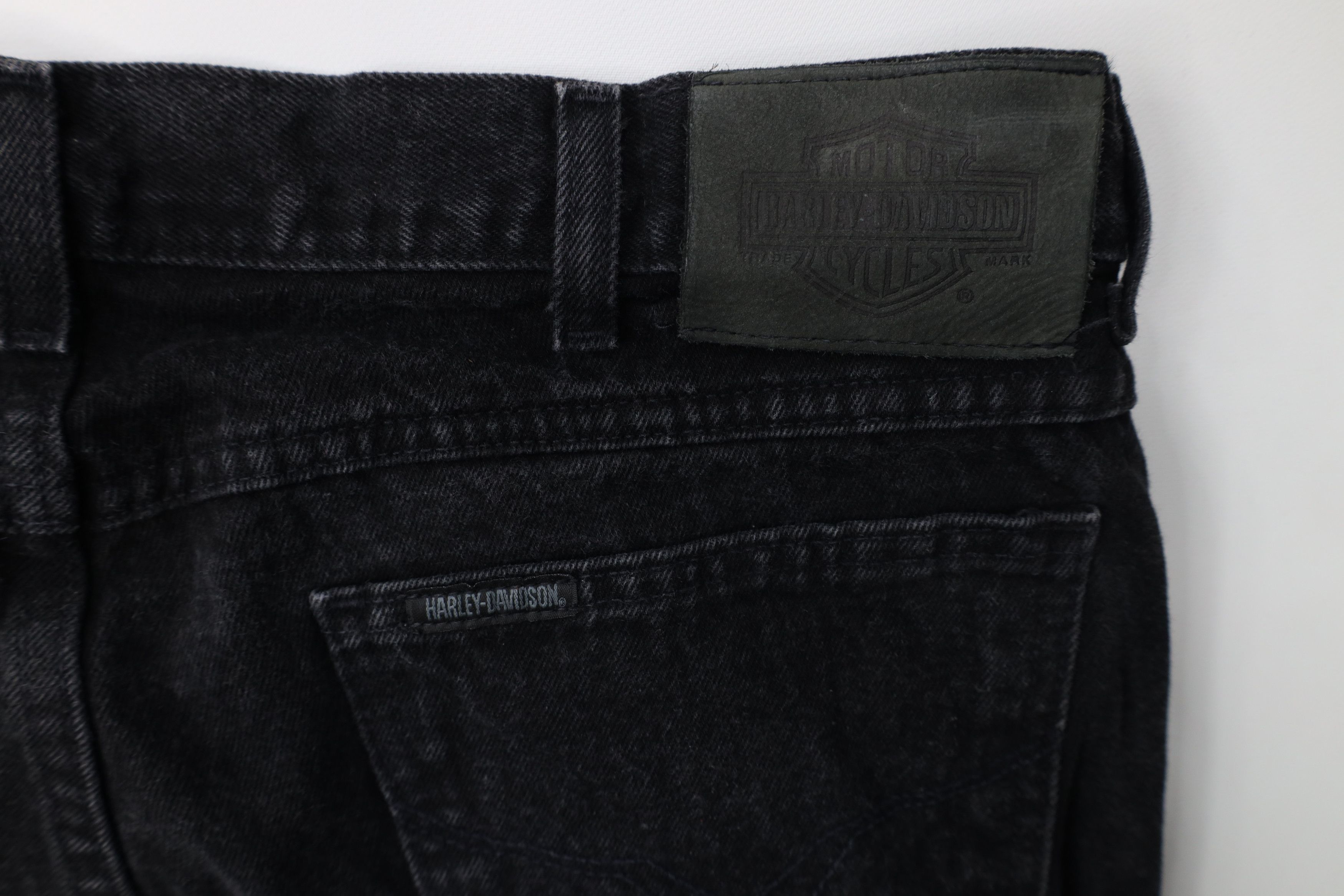 Harley Davidson Vintage Y2K 2003 Harley Davidson Motorcycle Denim Jeans Size US 38 / EU 54 - 13 Thumbnail