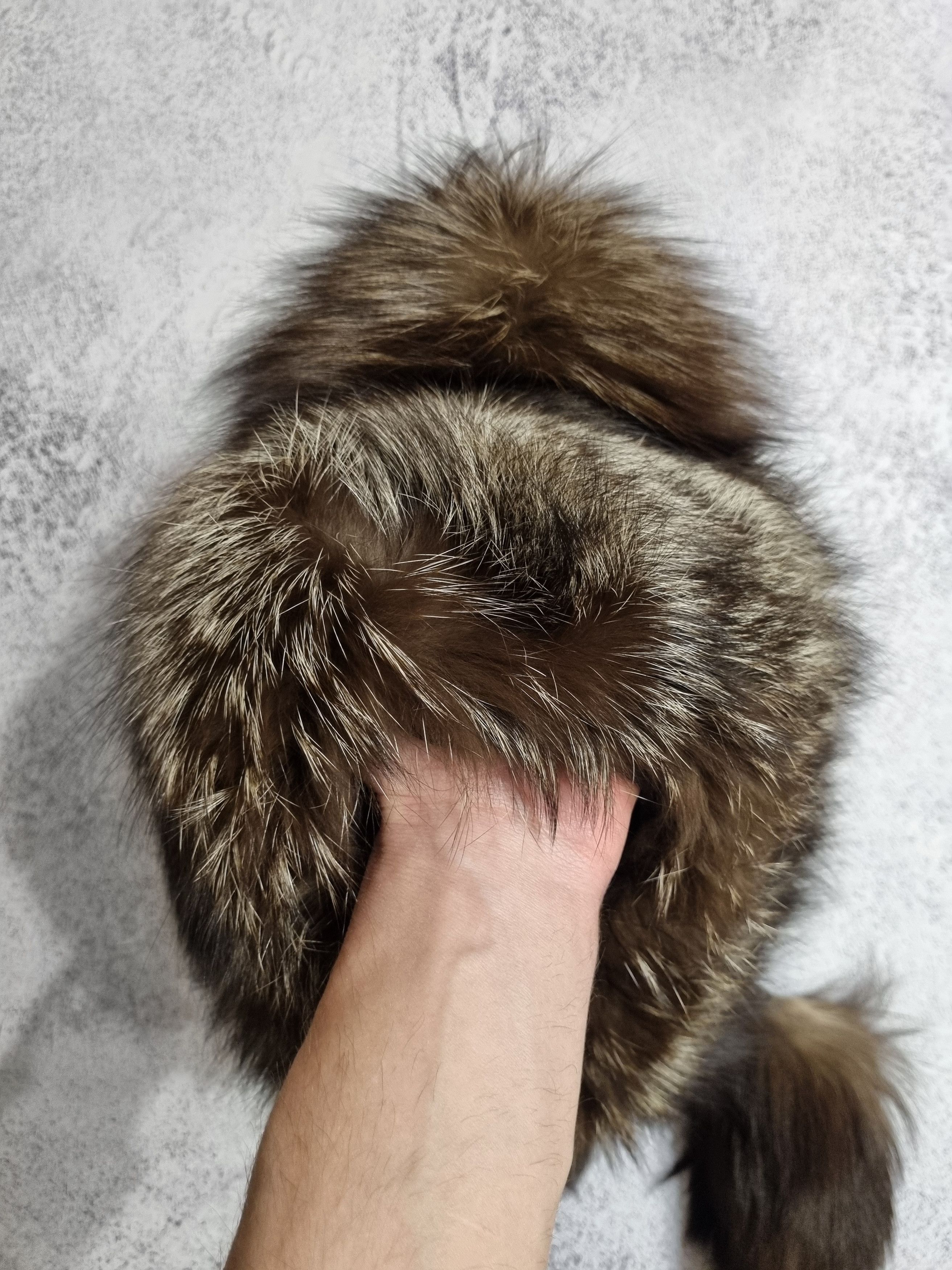 Vintage Vintage Real Fur Silver Fox Ushanka Hat Size ONE SIZE - 3 Thumbnail