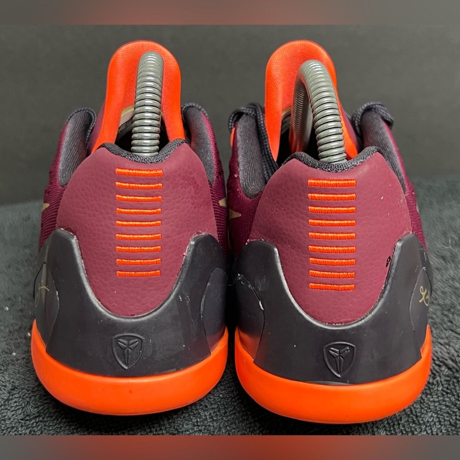 Nike Nike Kobe 9 IX Burgundy Gold Crimson GS 4.5Y Mamba Shoes Size US 6 / IT 36 - 6 Thumbnail