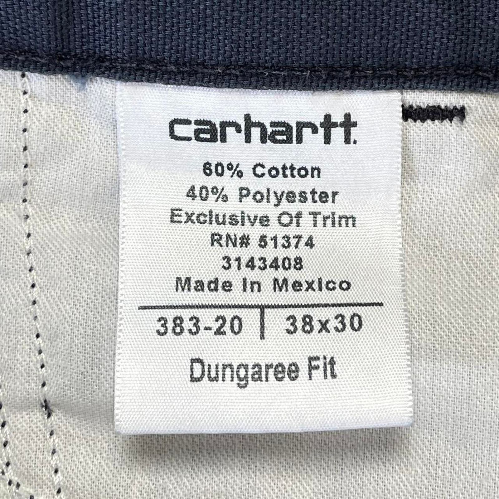 Carhartt × Carhartt Wip × Vintage Crazy Vintage Y2K Carhartt Baggy Carpenter Pants Navy Blue Size US 38 / EU 54 - 4 Thumbnail