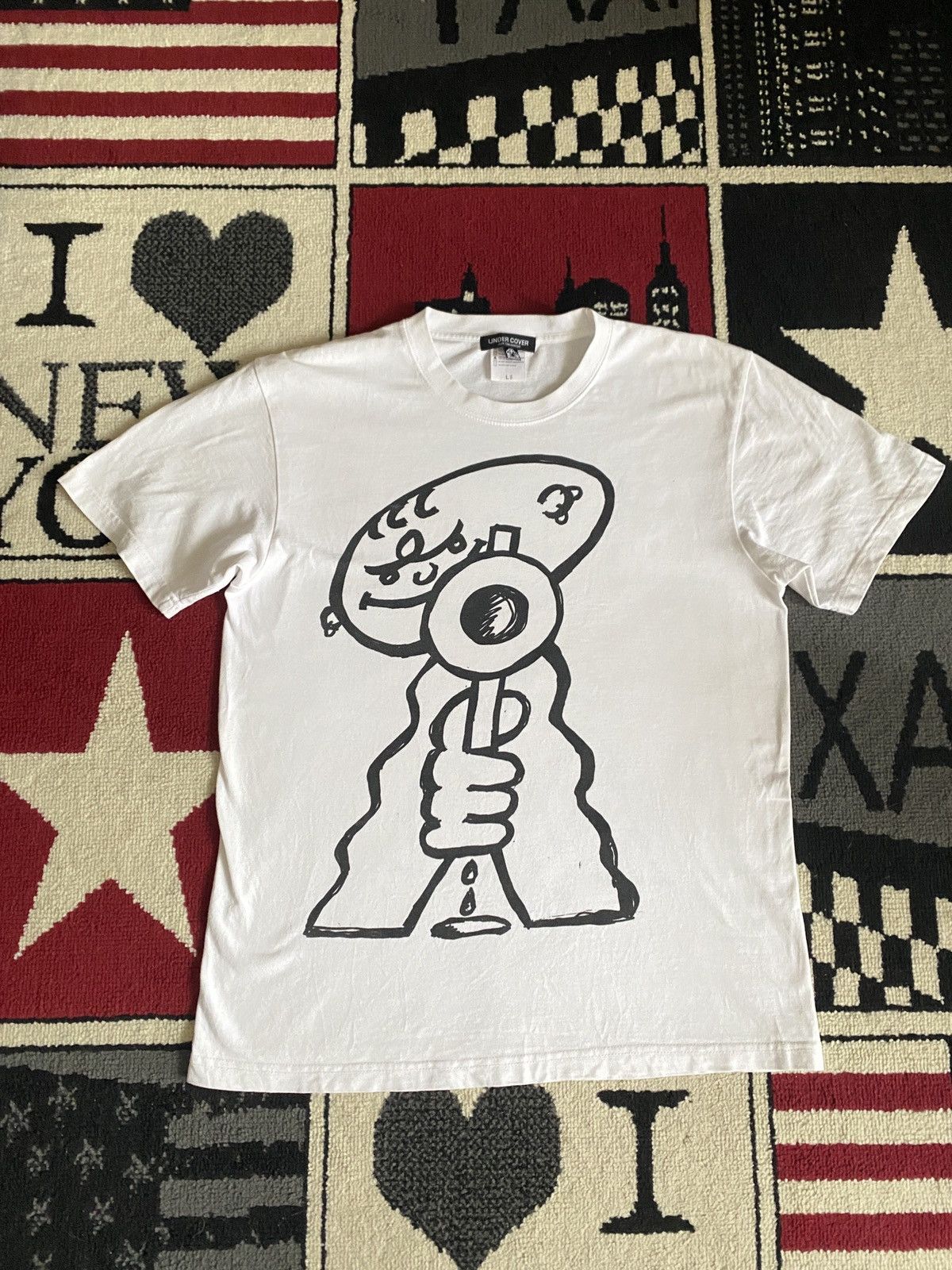 image of Undercover x Vandalize Archive White Tee, Men's (Size Large)