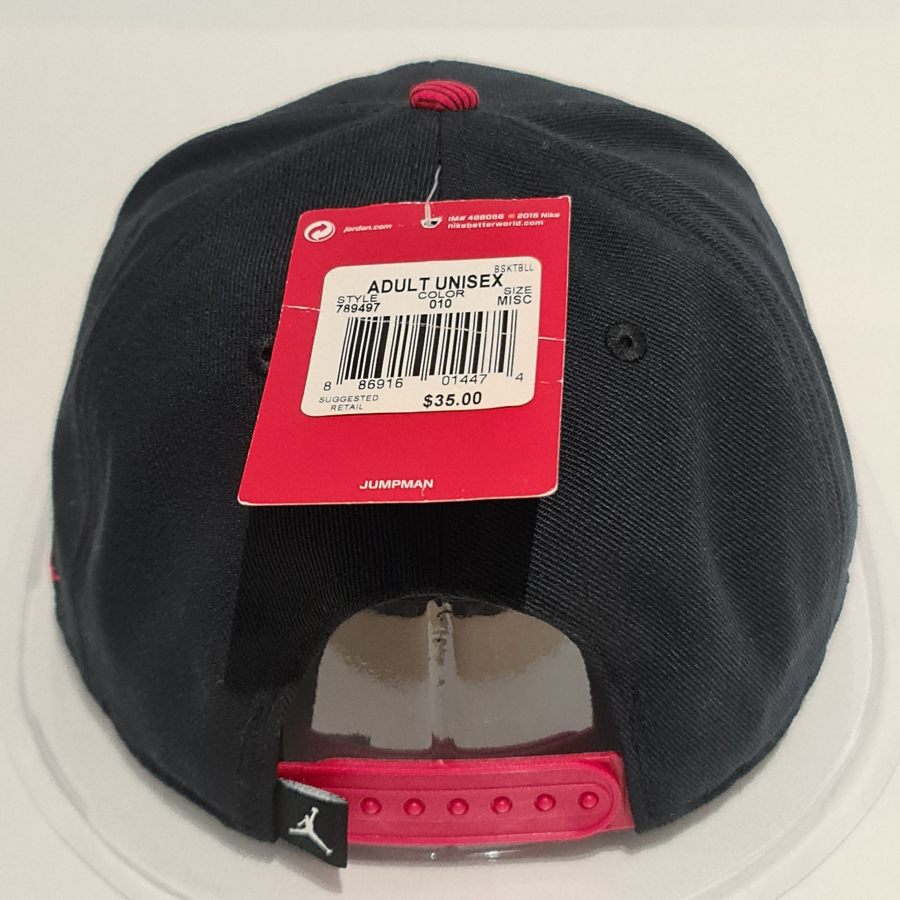 Jordan Brand Jordan Cap Snapback 'TWO3 Flu Game' Black/Red Size ONE SIZE - 9 Thumbnail