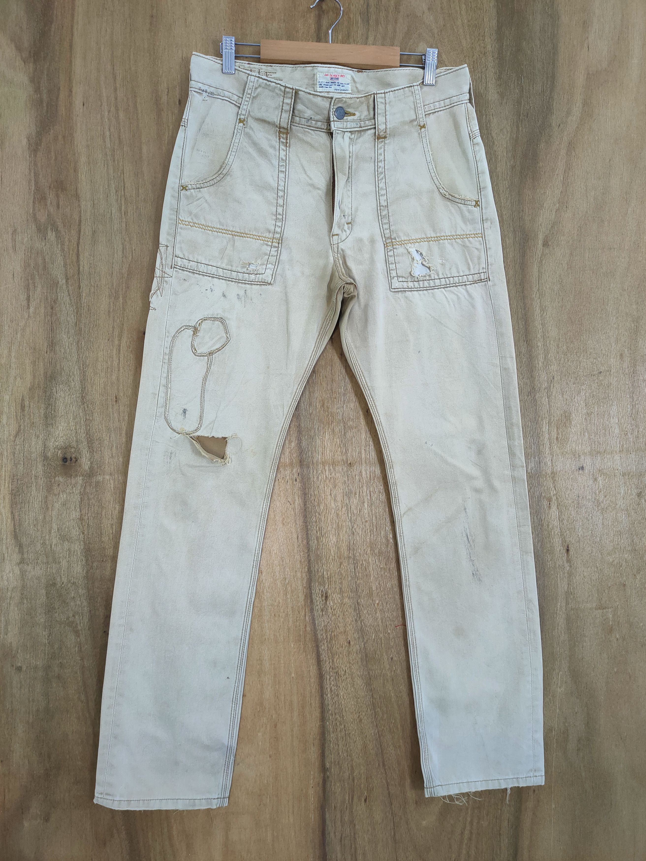 Japanese Brand VINTAGE BIG J DISTRESSED CARGO PANTS Size US 32 / EU 48 - 1 Thumbnail