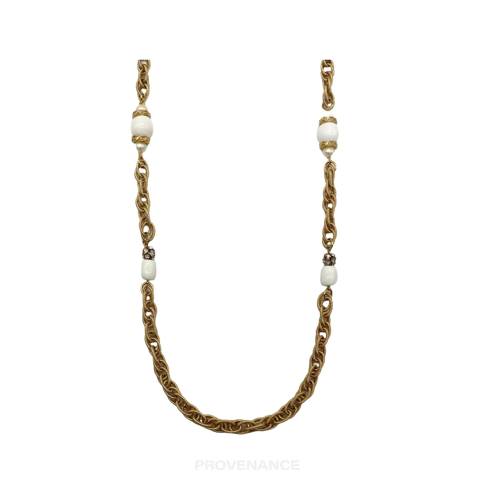 Givenchy 🔴 Givenchy Large Pearl Gold Chain Size ONE SIZE - 2 Thumbnail