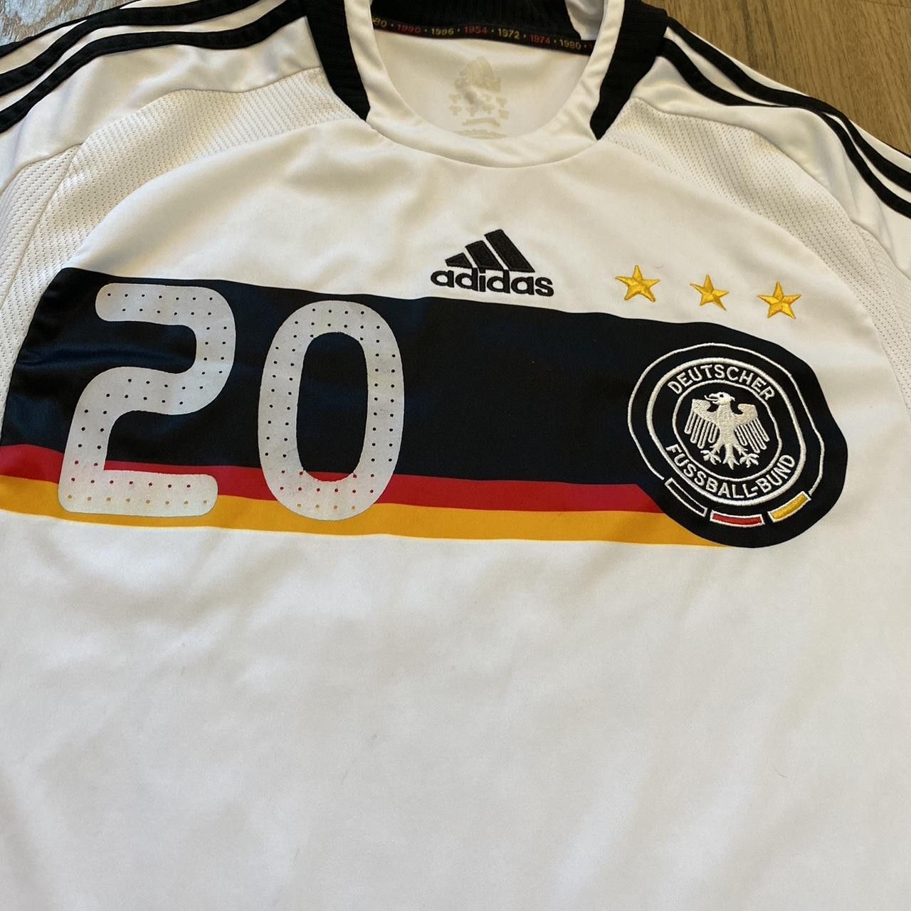 Adidas 2008-09 *20 Podolski Adidas Germany Football Shirt Euro Size US M / EU 48-50 / 2 - 4 Thumbnail