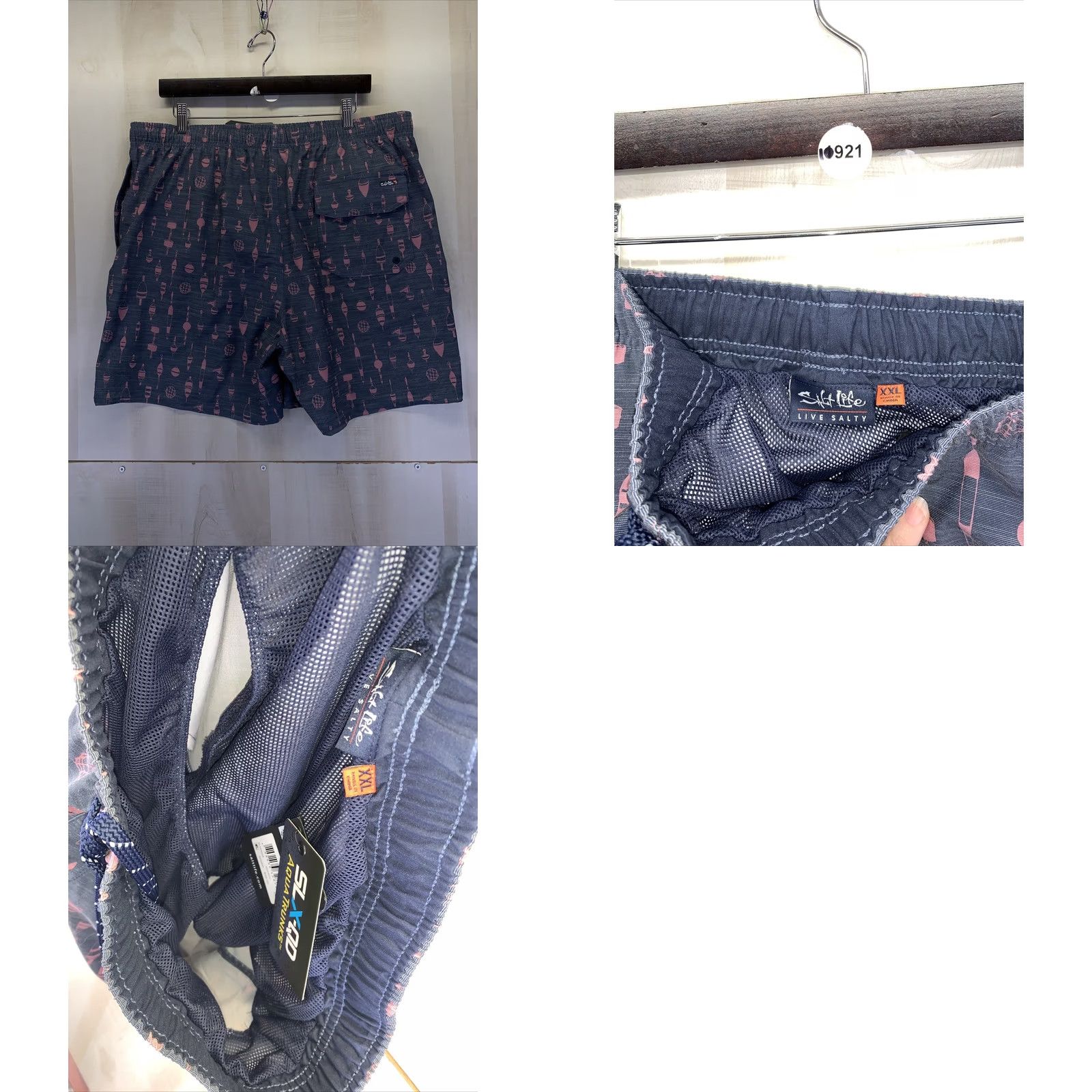 Vintage VINTAGE Salt Life SLX-QF Aqua Trunks Mens XXL NWT-10921 Size US 39 - 8 Thumbnail