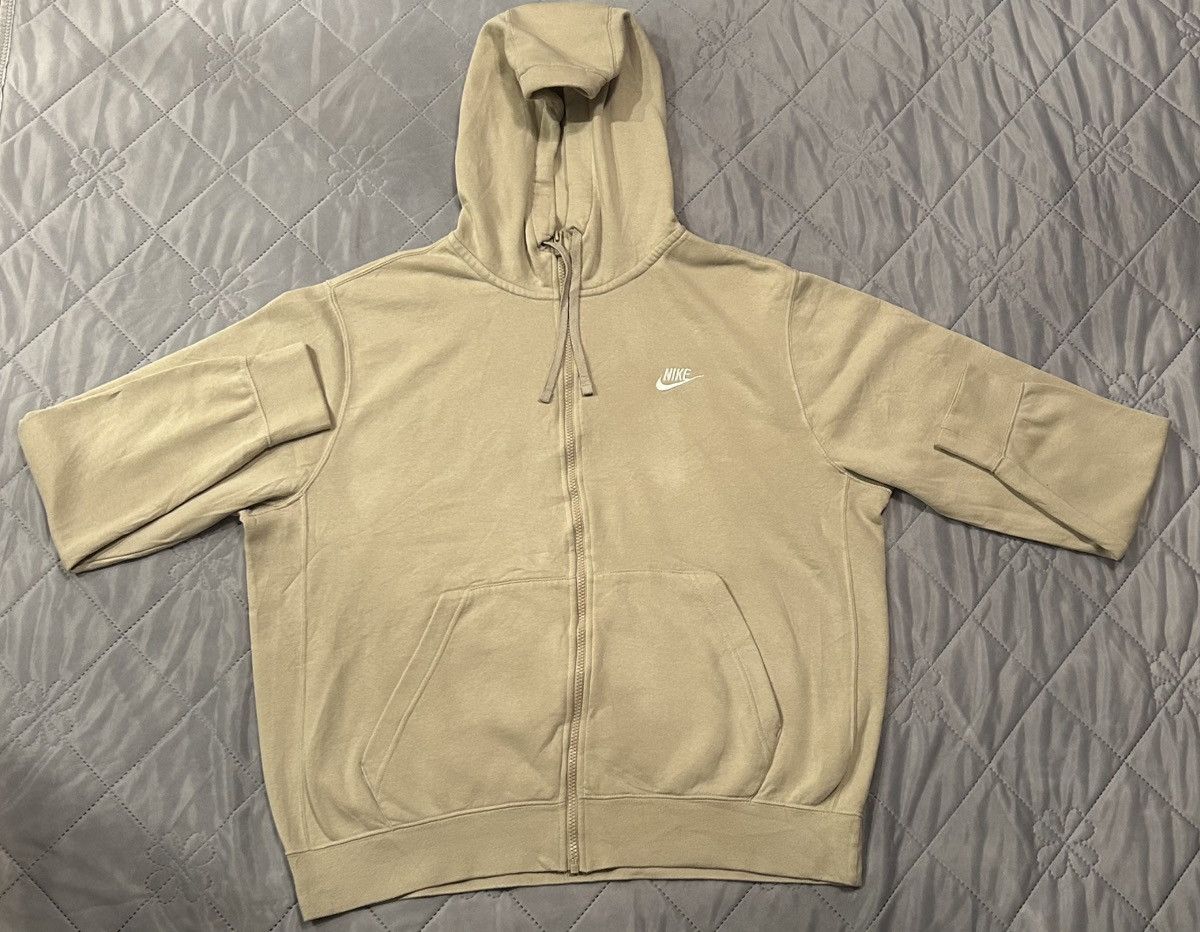 Nike Vintage Y2K Nike Full Zip Up Hoodie Beige Size US L / EU 52-54 / 3 - 1 Thumbnail