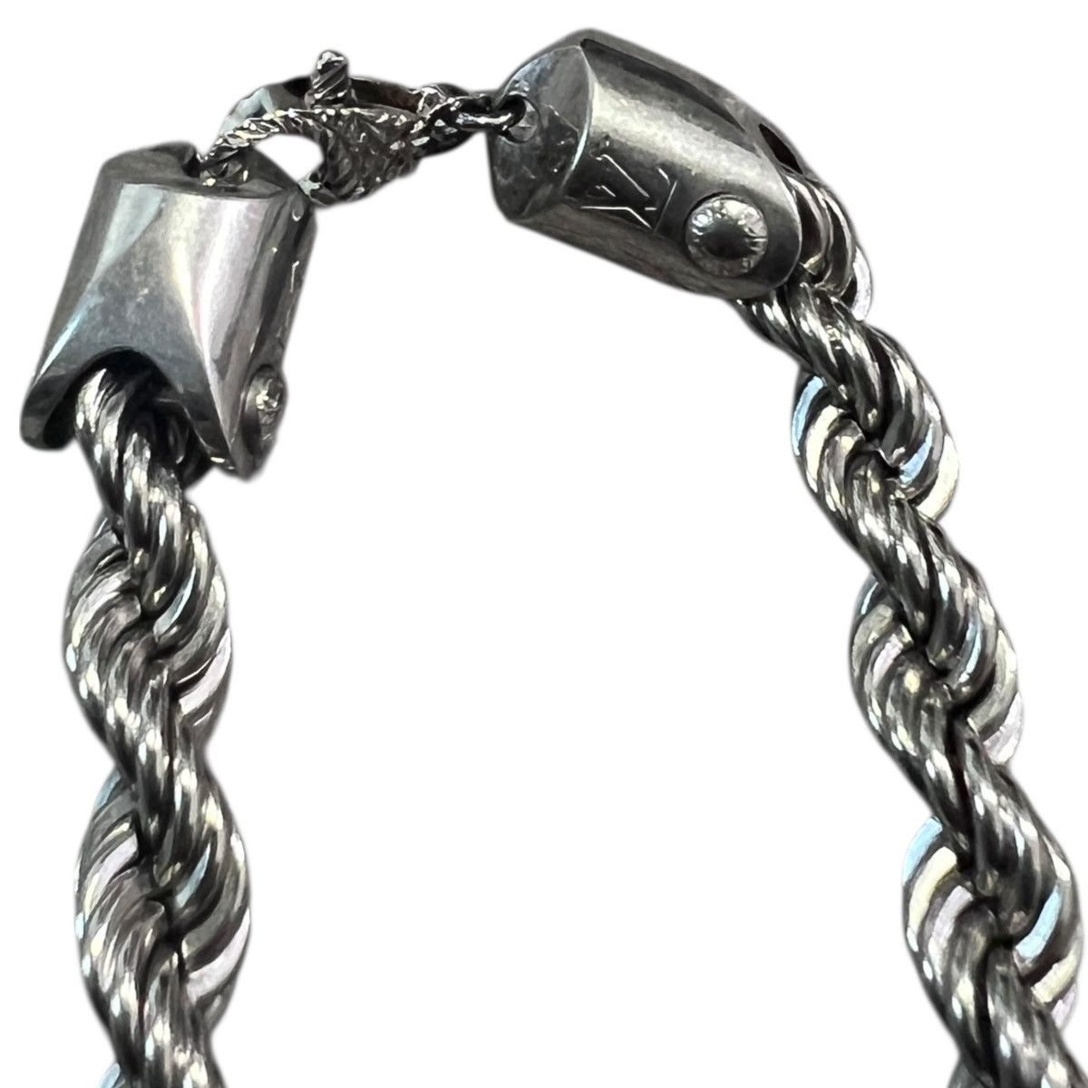 Louis Vuitton LOUIS VUITTON 2022AW Virgil Abloh Monogram Silver Necklace Size ONE SIZE - 3 Thumbnail