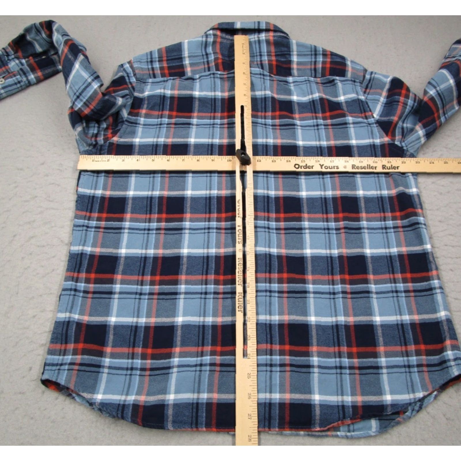 UNTUCKit UNTUCKit Button Up Shirt Mens Extra Large Blue Plaid Slim Fit Flannel Mens Size US XL / EU 56 / 4 - 5 Thumbnail