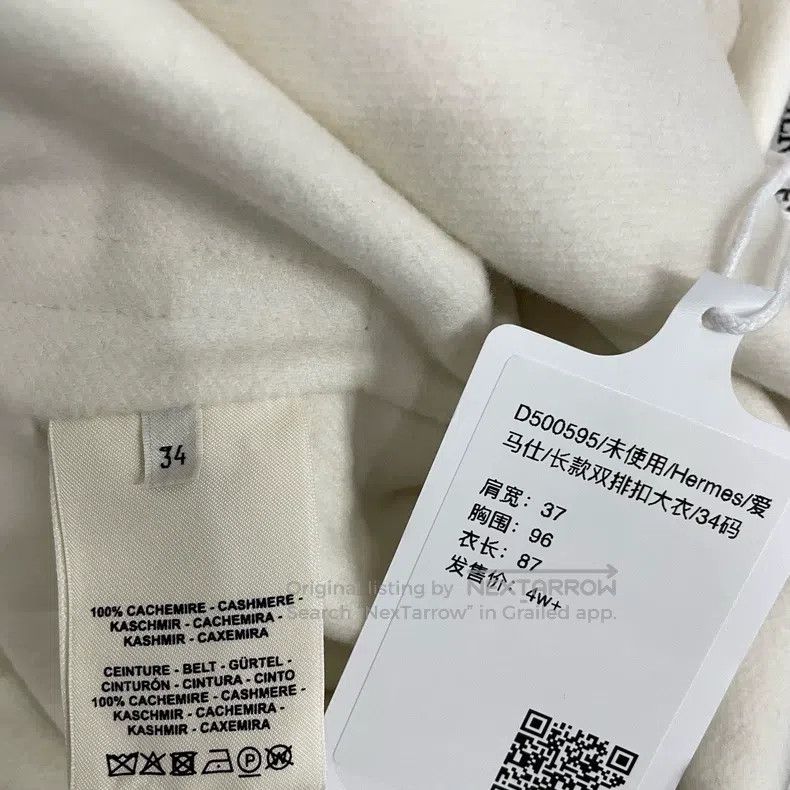 Hermes Hermes Long Double-breasted Coat Size XXS / US 00 / IT 34 - 7 Thumbnail