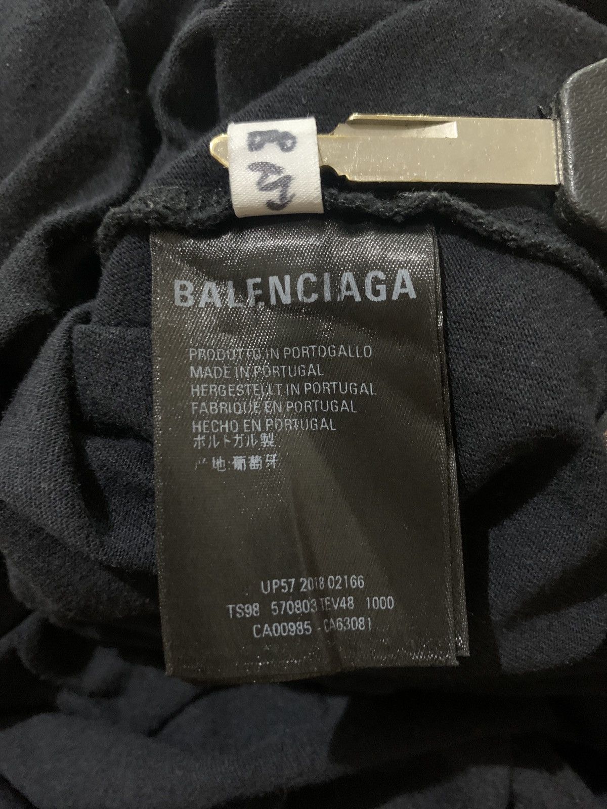 Balenciaga 🐍 BALENCIAGA Interlock BB Logo 2018 Oversized Tee Size US XS / EU 42 / 0 - 8 Thumbnail