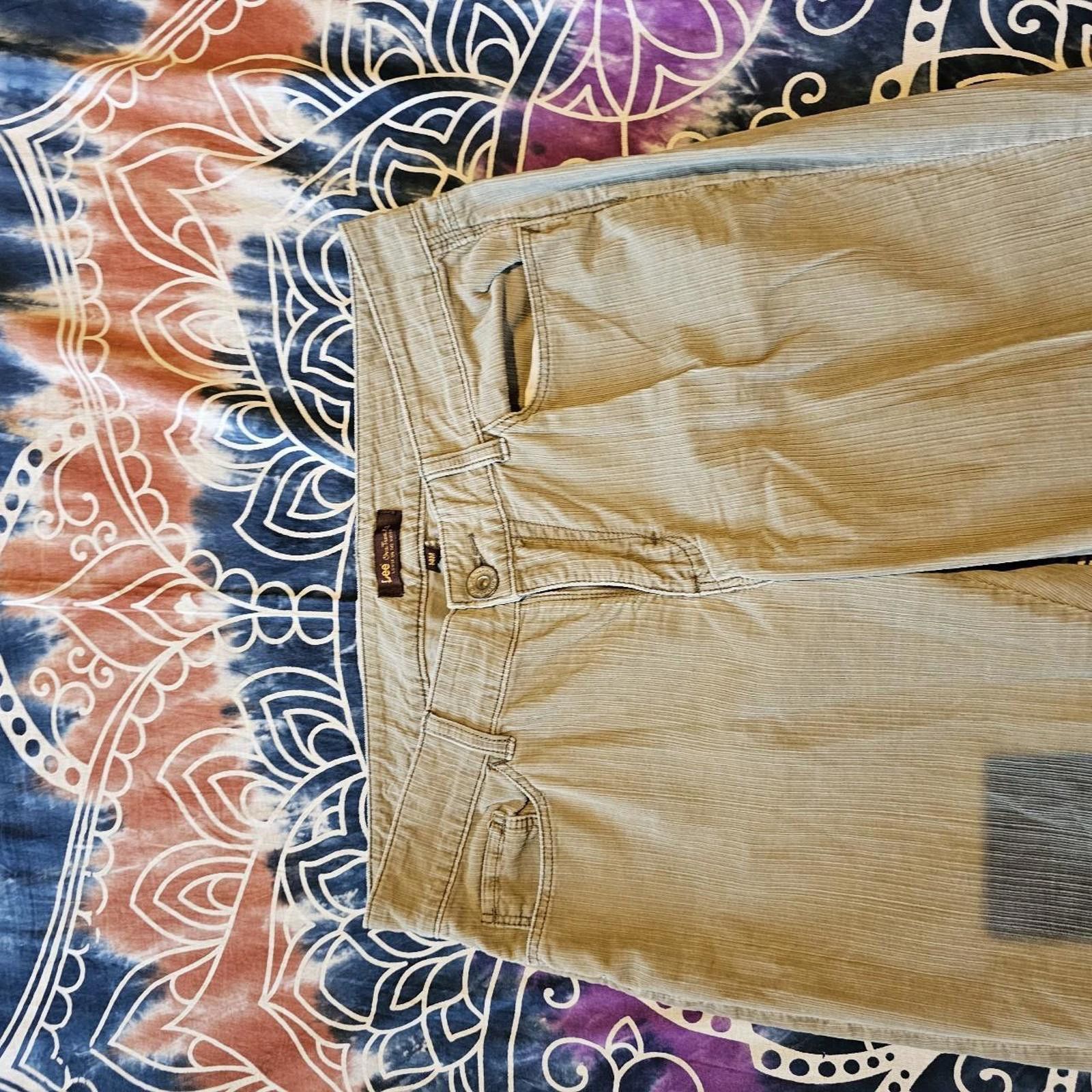Lee Lee Women's Tan Corduroy Pants Size 36" / US 14 / IT 50 - 4 Thumbnail