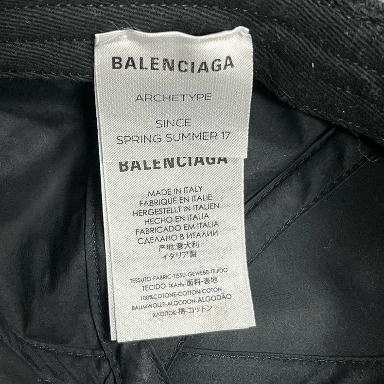 Balenciaga Balenciaga Black coke baseball cap 2505-Nextarrow Size ONE SIZE - 4 Thumbnail