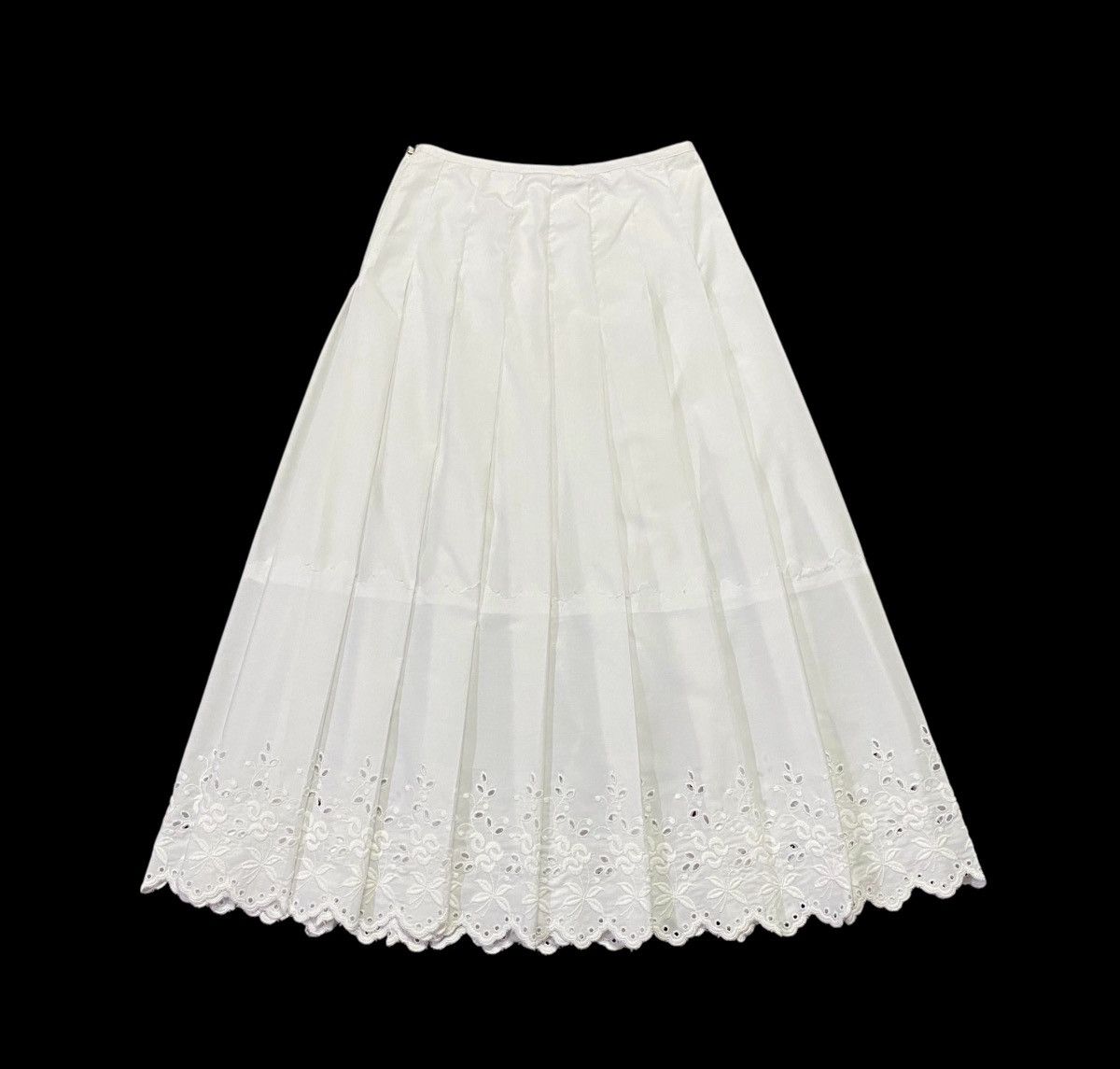 Comme des Garcons × Comme des Garcons Girl AD2001 Comme Des Garçons Floral Embroidery Stitch Long Skirt Size 28" / US 6 / IT 42 - 17 Thumbnail