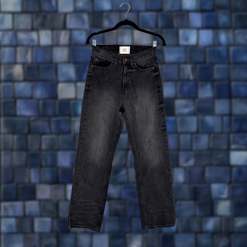 Bdg BDG Jeans Womens 25 Black Cowboy Jean High Rise Straight 100% Cotton Jeans Mens? Girls? Size 42" / US 20 - 1 Thumbnail