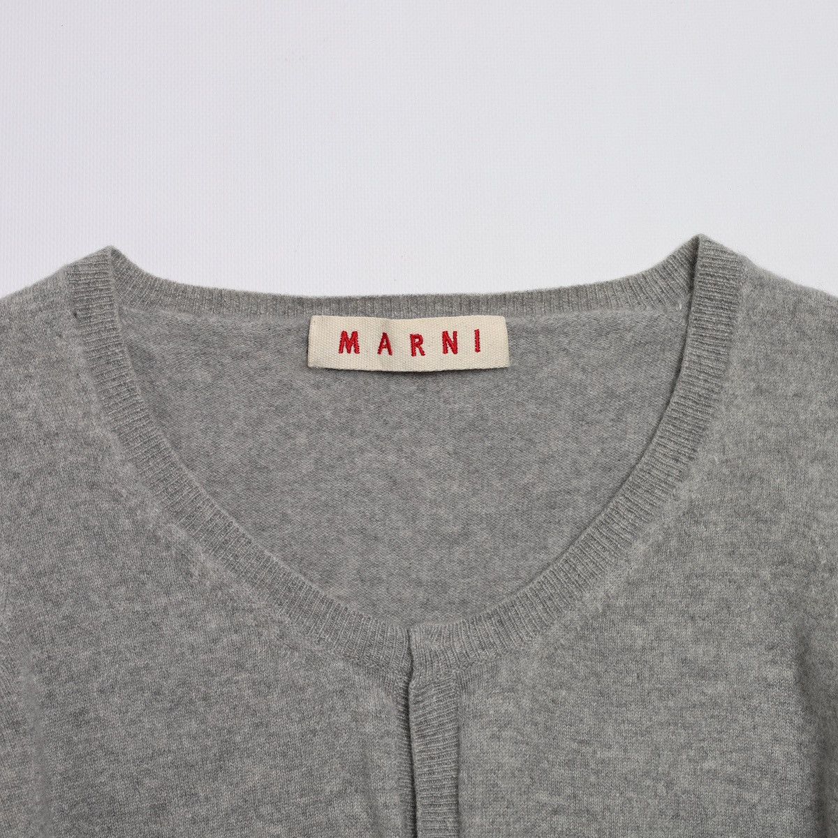 Marni Marni Cashmere Gray Open Cardigan Sweater Size M / US 6-8 / IT 42-44 - 2 Thumbnail