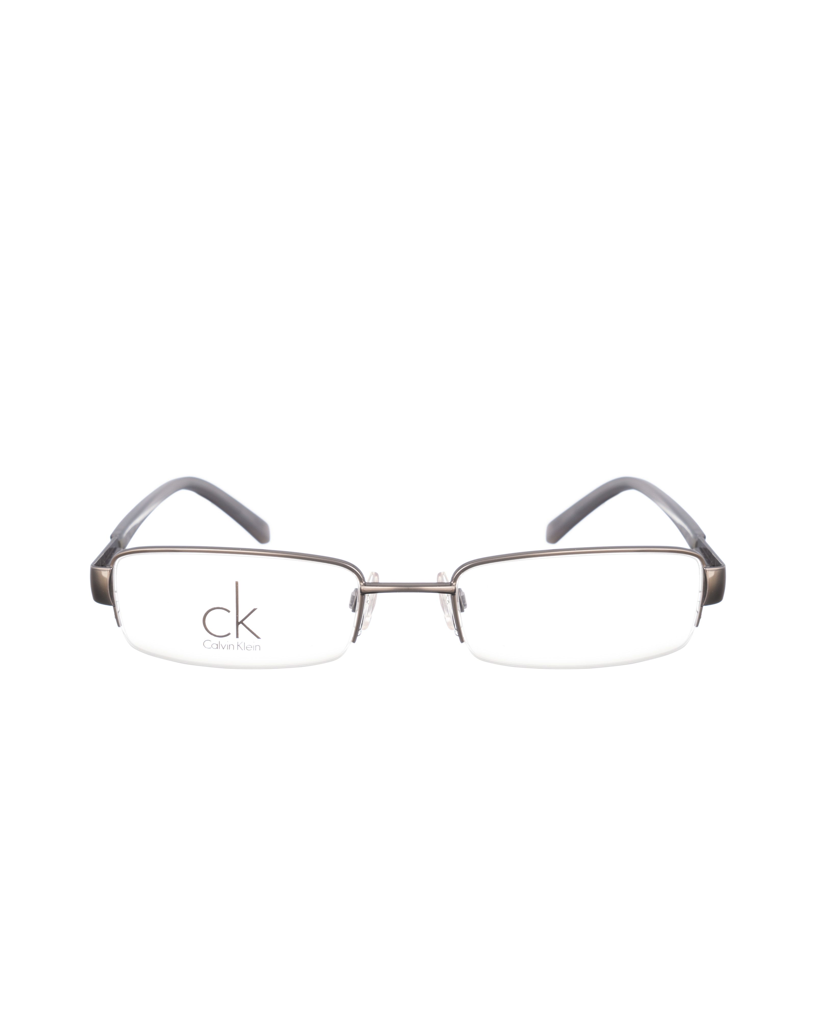 Calvin Klein Calvin Klein 00s Half Rim Grey Metallic Glasses Size ONE SIZE - 1 Thumbnail