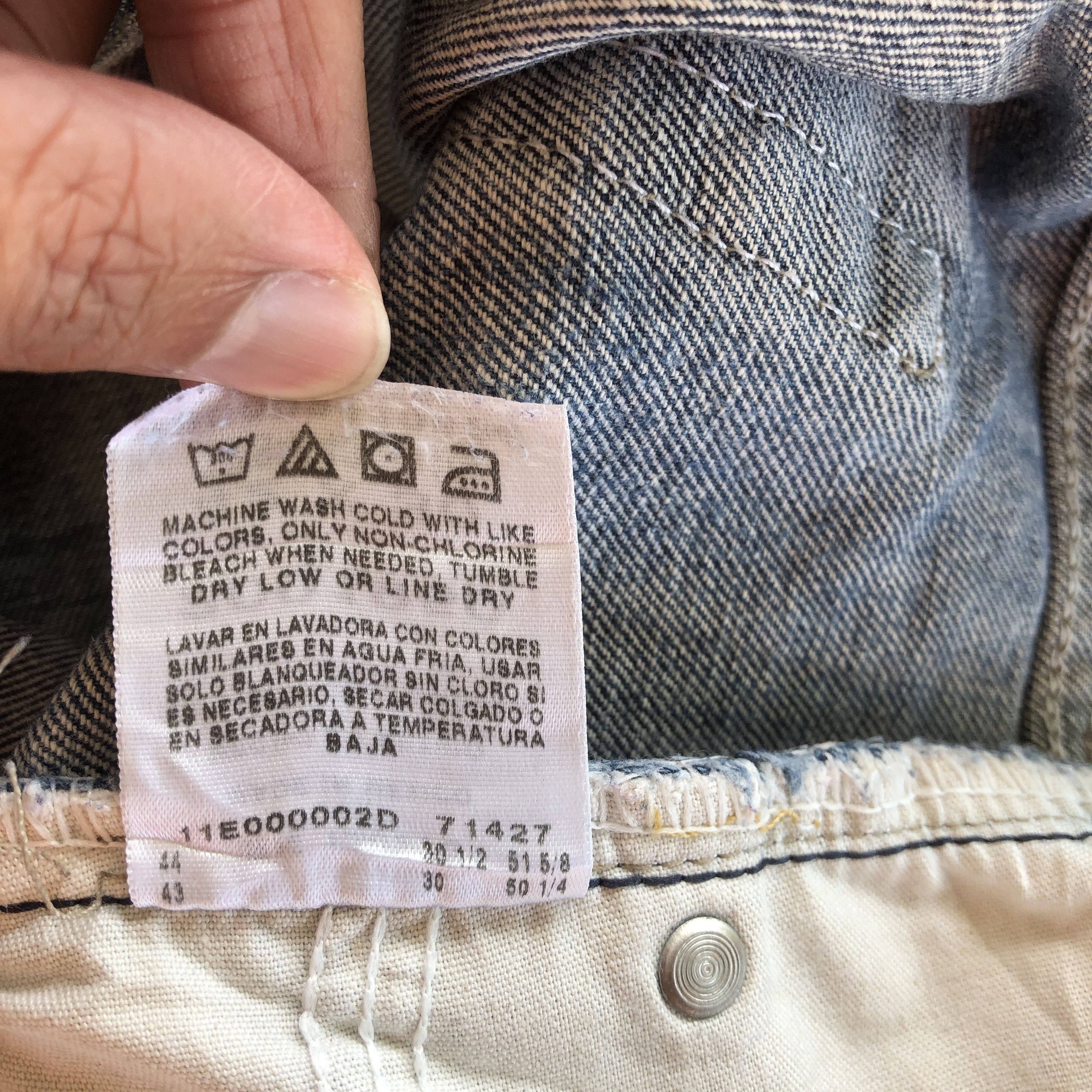 Lee Vintage Y2K Lee Baggy Jeans Oversized Lee Sanforized Denim Size US 40 / EU 56 - 7 Thumbnail