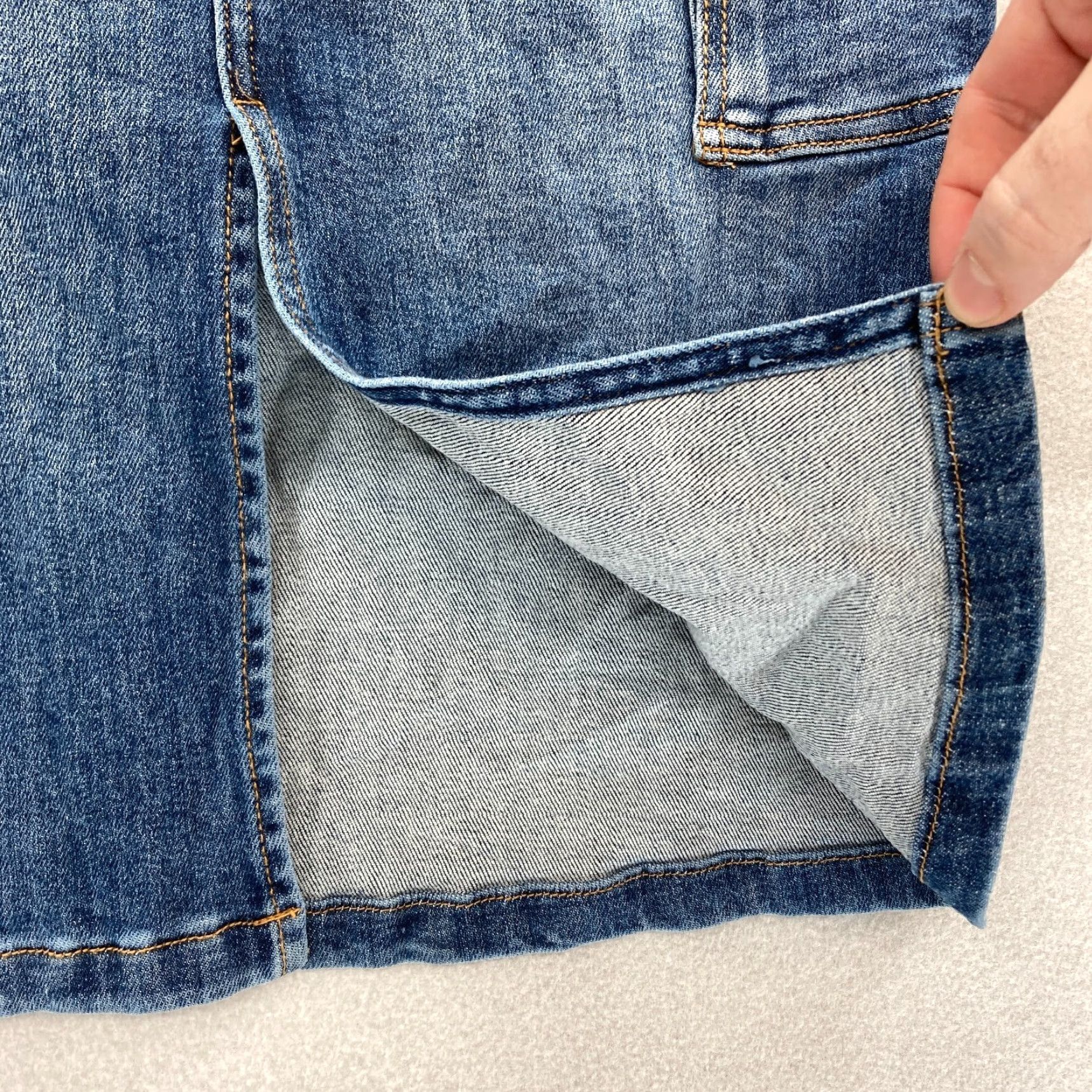 Denime Risen Jeans Los Angeles Denim Pencil Skirt Women's Small Blue Cargo Summer NWT Size 28" / US 6 / IT 42 - 5 Thumbnail