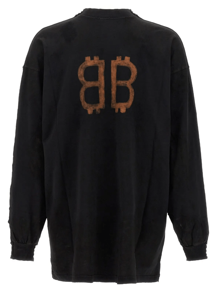 Balenciaga Balenciaga Paris Moon Double Sided L/S Size US S / EU 44-46 / 1 - 2 Thumbnail