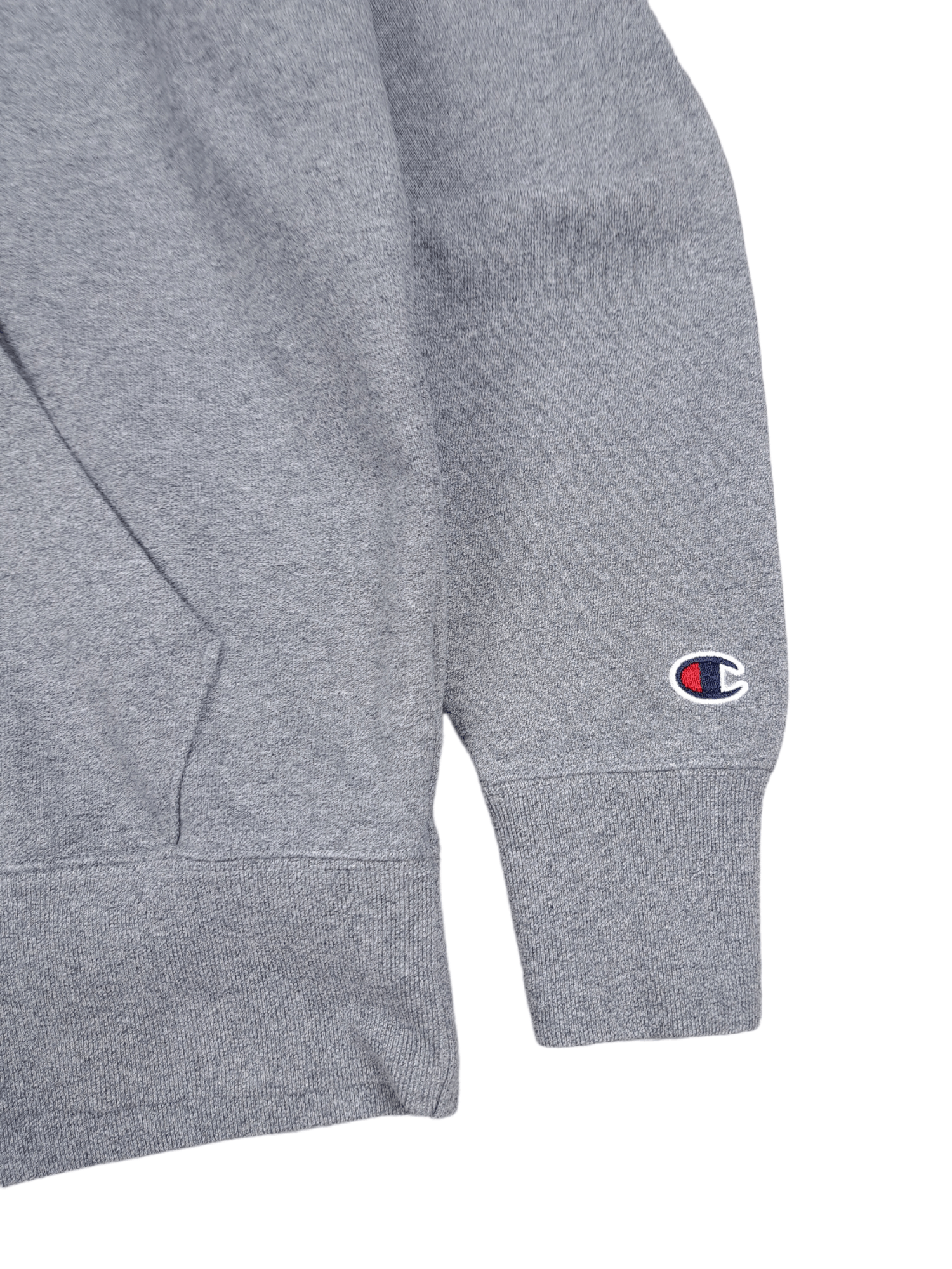 Champion × Vintage 💎 Champion Spell out Multi Logo Grey Hoodie Sweatshirt Zip Size US S / EU 44-46 / 1 - 4 Thumbnail