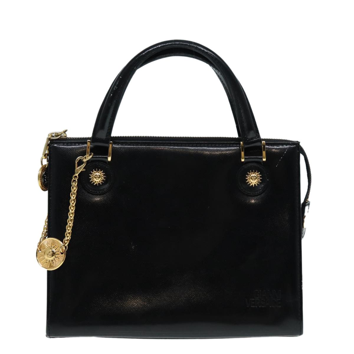 Versace Black Patent Leather Handbag (Pre-Owned) Size ONE SIZE - 1 Thumbnail