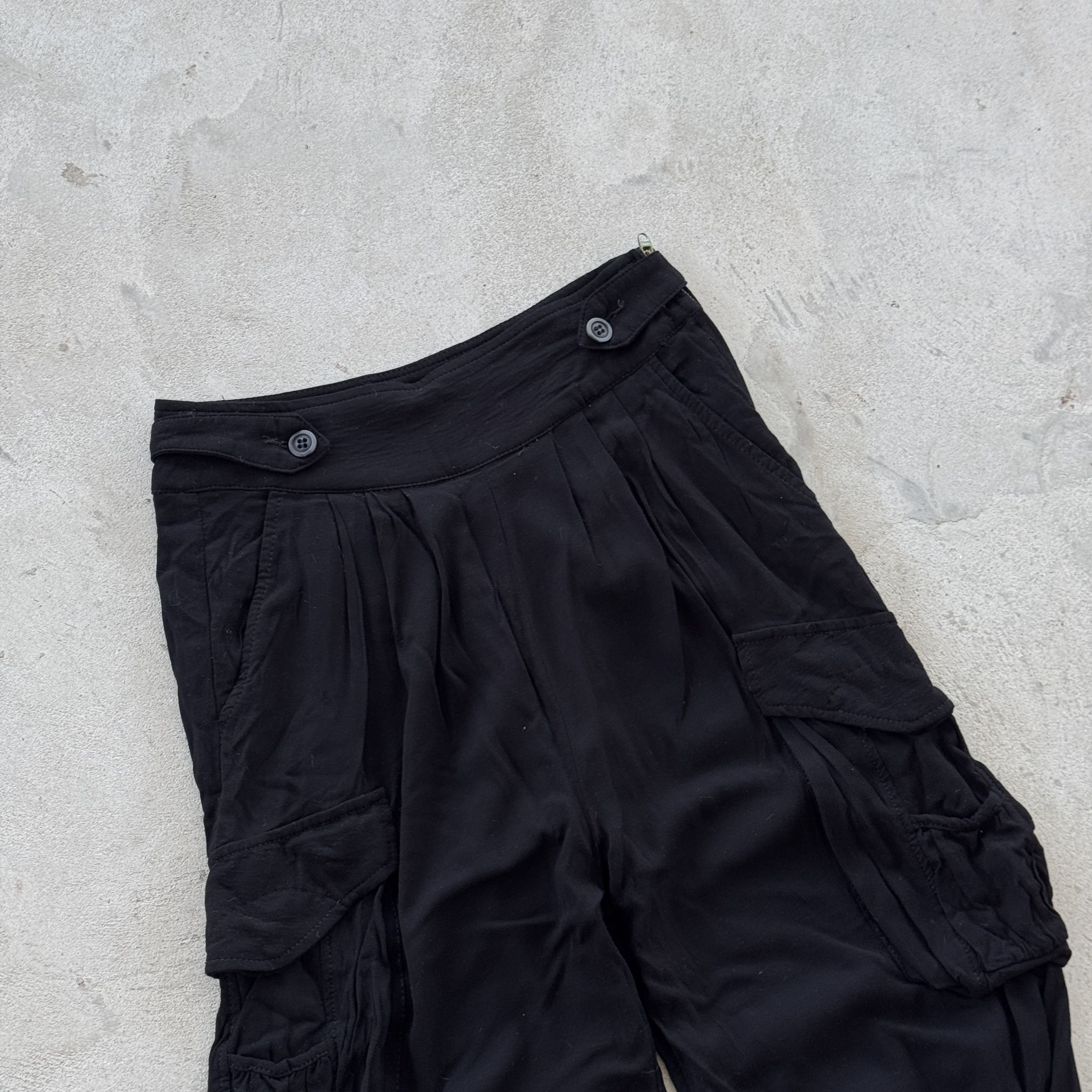 Diesel Diesel Drop Crotch Cargo Pants Lace Up Leg Techwear Gothic Size 25" / US 0 / IT 36 - 3 Thumbnail