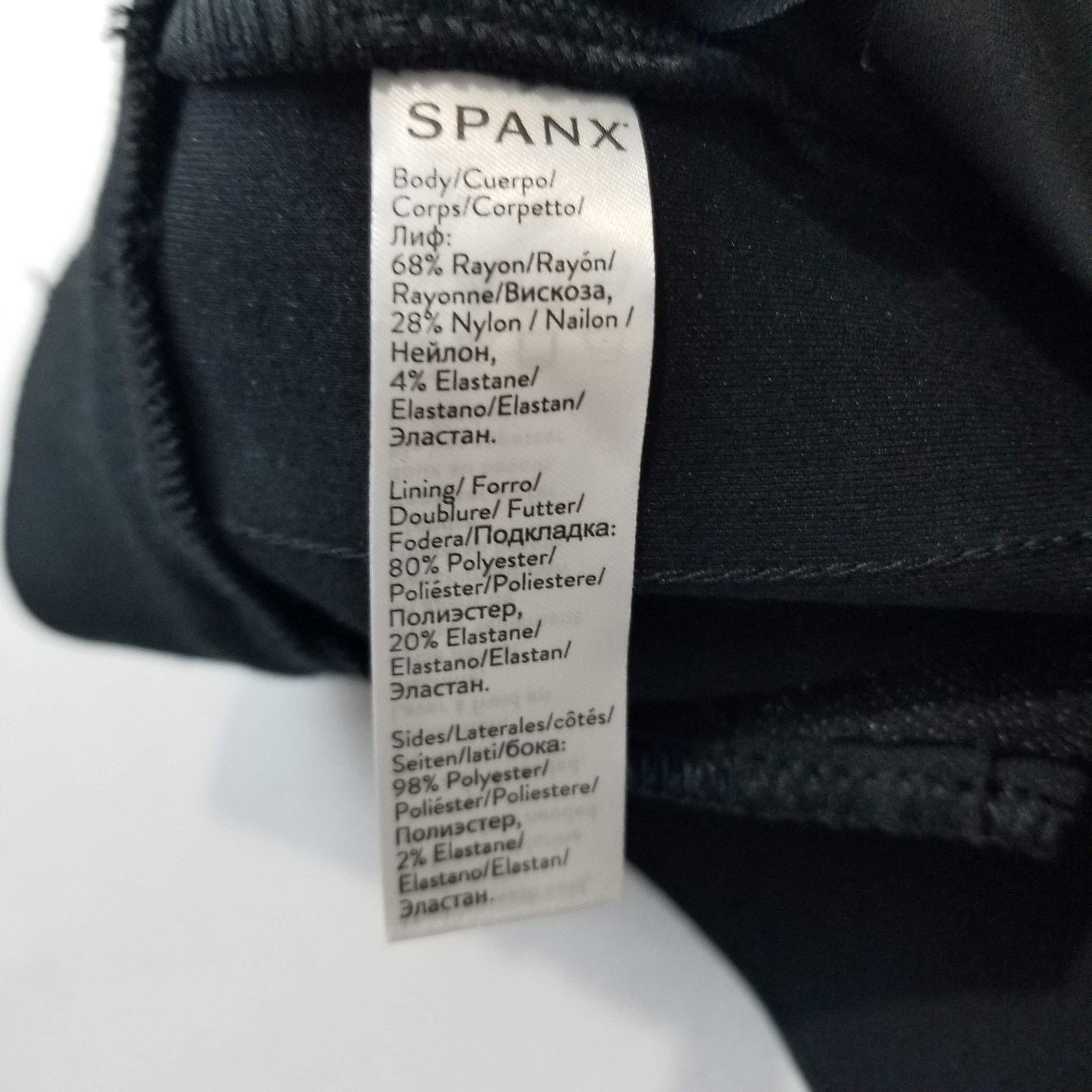Spanx Spanx Pants Womens Small Petite Black Ponte Straight Satin Size 26" / US 2 / IT 38 - 9 Thumbnail