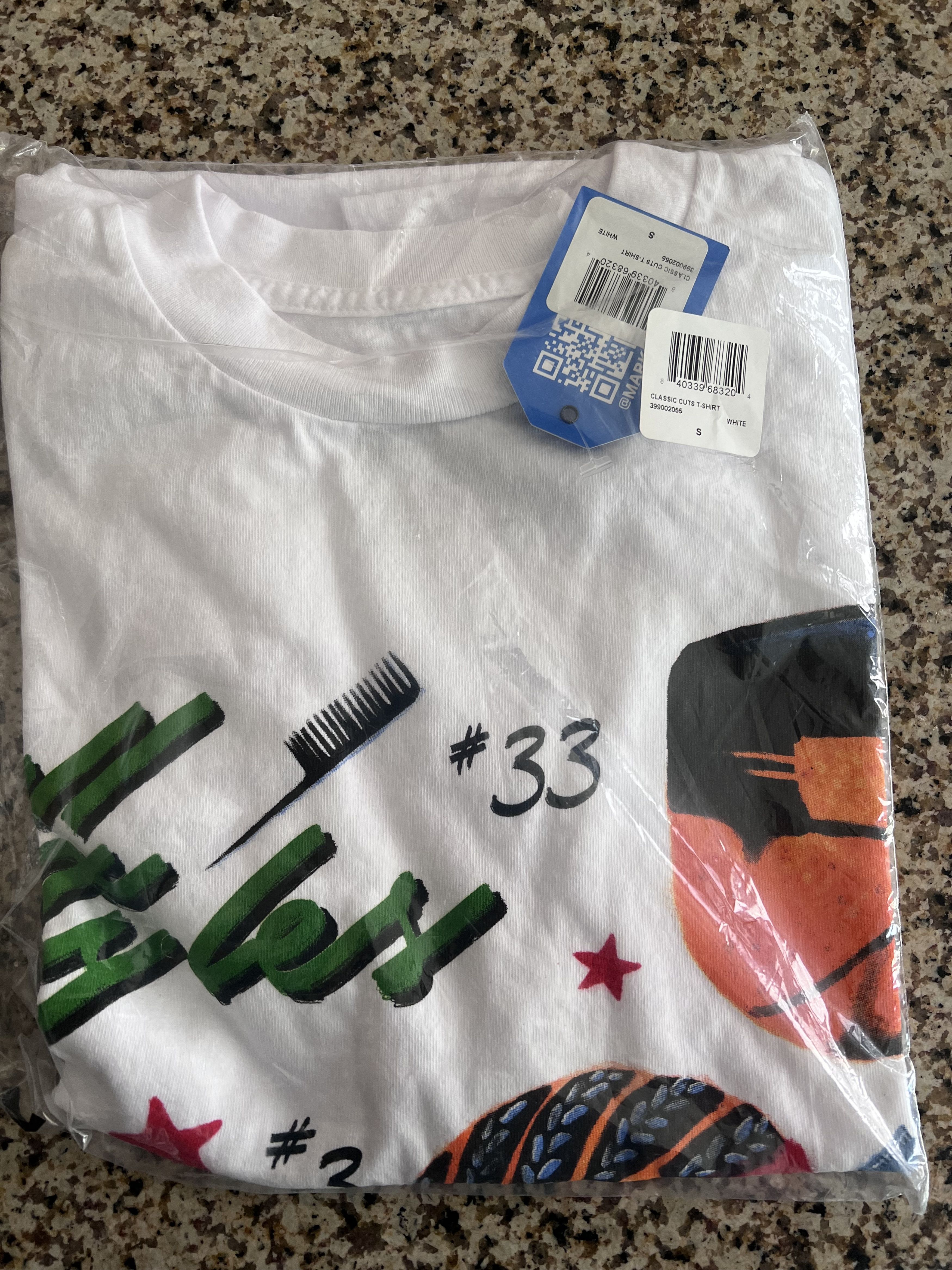 Market Market Studios Classic Cuts Tee White Graphic Print Mens Size US S / EU 44-46 / 1 - 3 Thumbnail