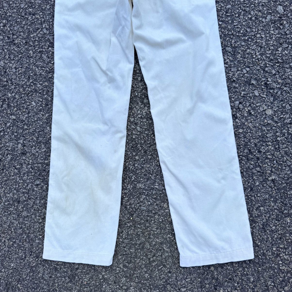 Danton Vintage Danton White Corduroy Fatigue Pants Size US 29 - 8 Thumbnail