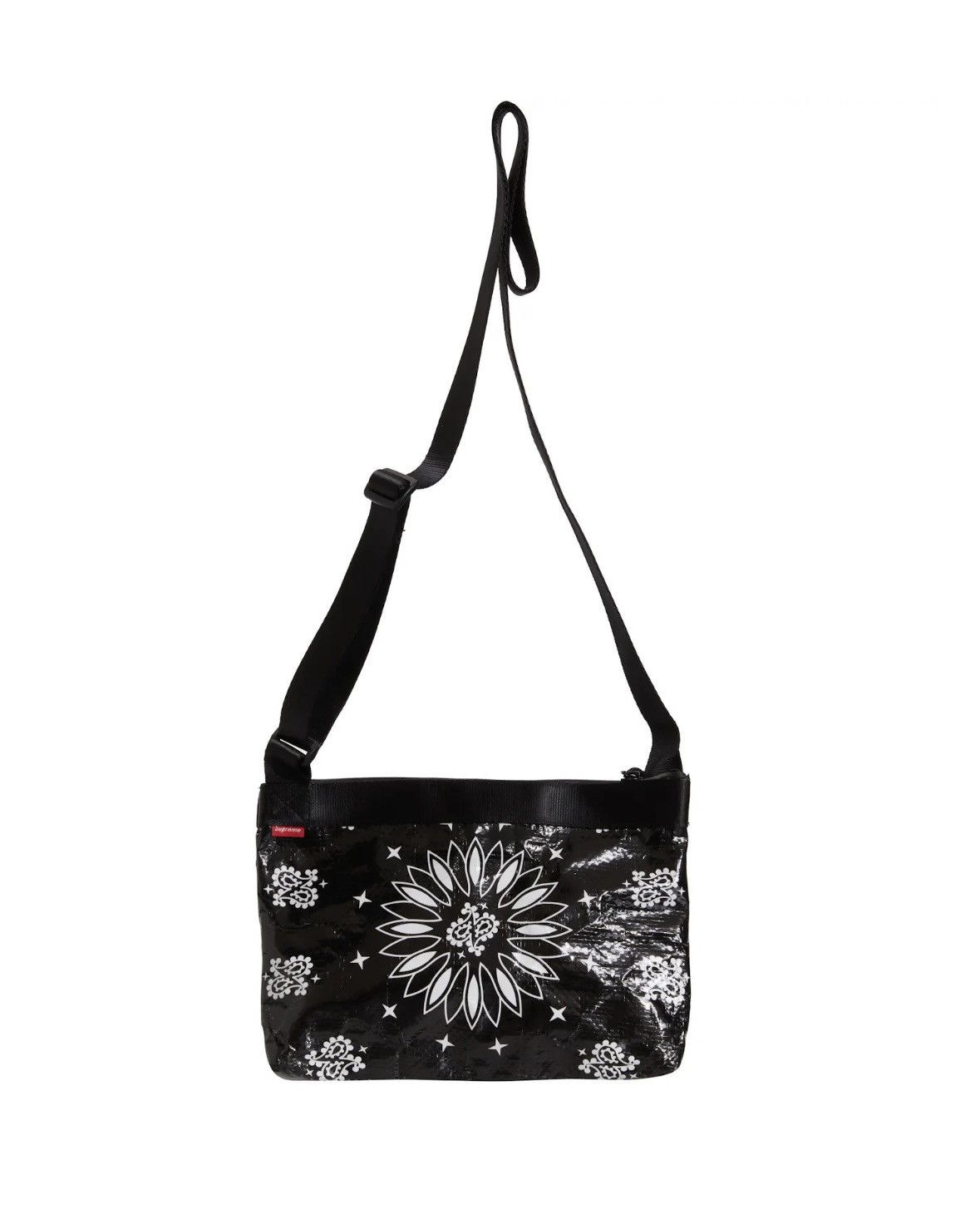 Supreme Supreme Bandana Tarp Side Bag Paisley Black Size ONE SIZE - 2 Thumbnail
