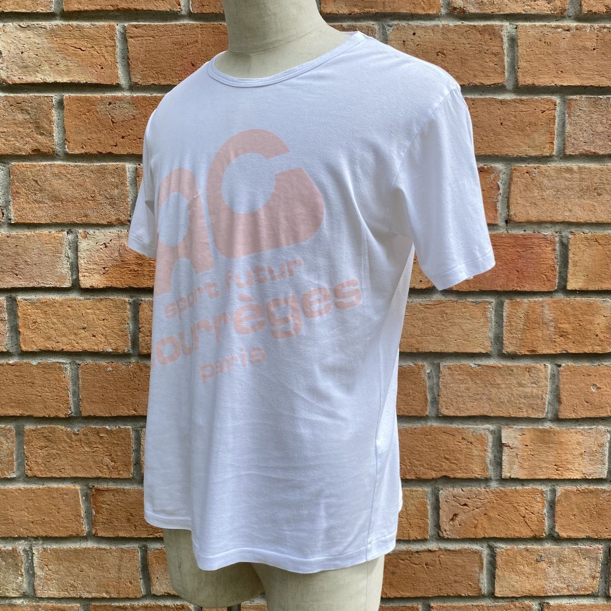 Courreges Courreges White Short Sleeve Logo Print T-Shirt Size US M / EU 48-50 / 2 - 14 Thumbnail