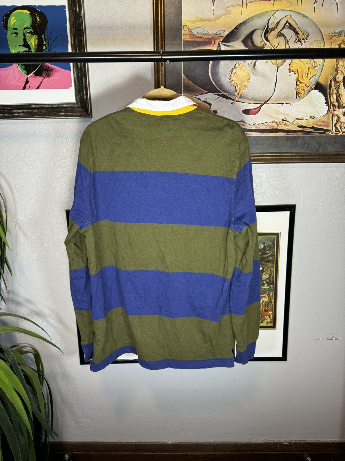 Tommy Hilfiger × Vintage Vintage Tommy Hilfiger Striped Rugby Size US L / EU 52-54 / 3 - 2 Thumbnail