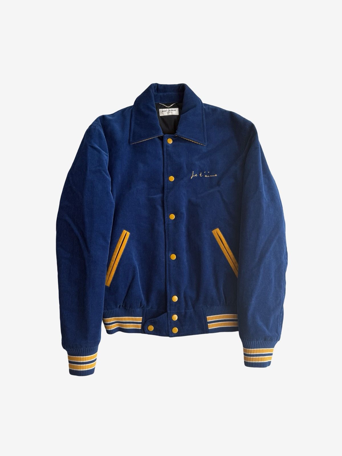 Saint Laurent Paris Saint Laurent Je T'Aime Corduroy Teddy Jacket Sz. 50 Size US M / EU 48-50 / 2 - 2 Thumbnail
