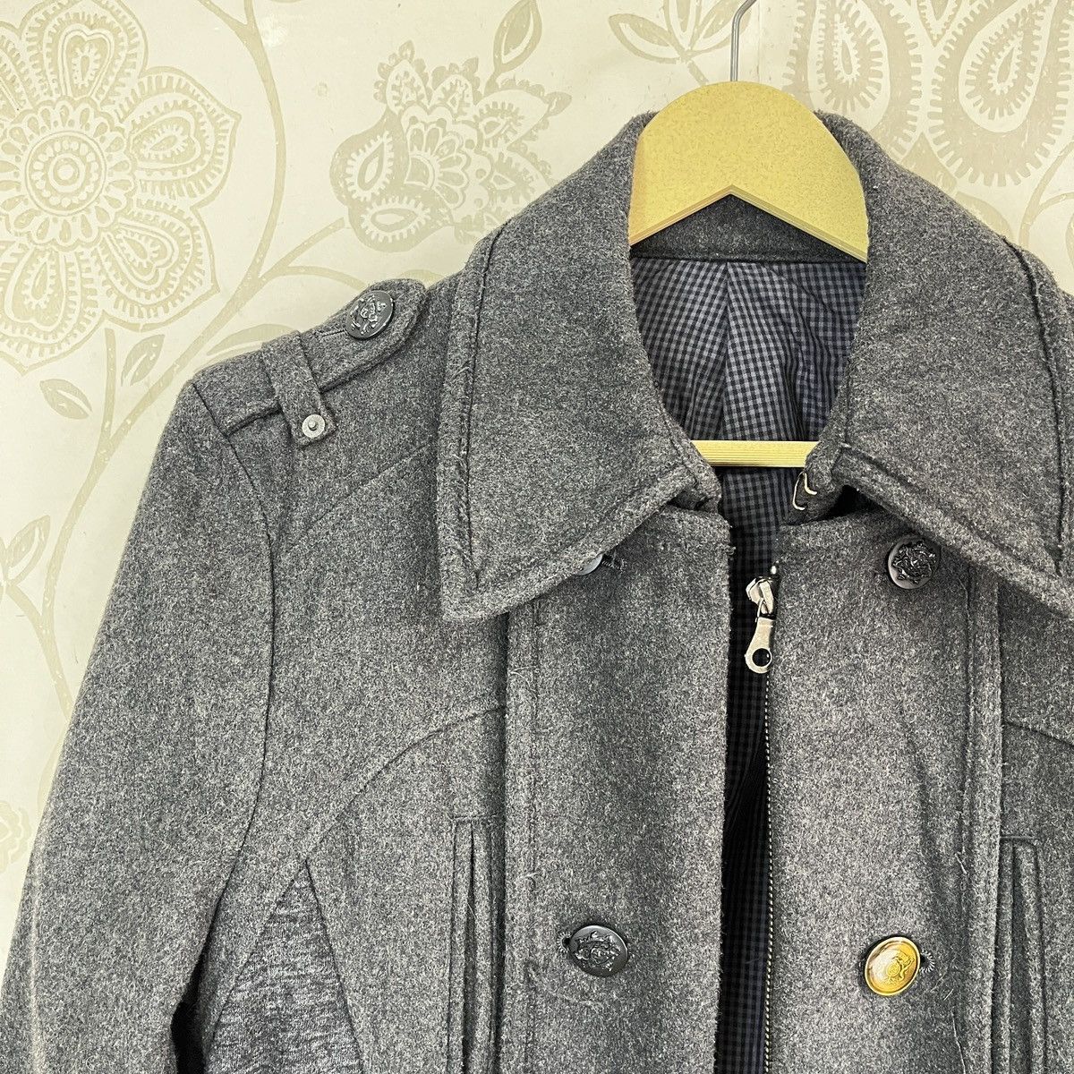 PPFM × Vintage Vintage PPFM Fishtail Double Breasted Wool Jacket Size US M / EU 48-50 / 2 - 5 Thumbnail