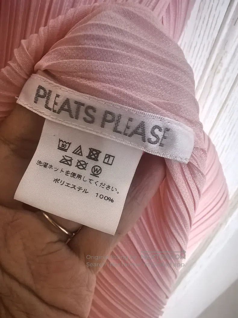 Issey Miyake Issey Miyake Pink Short Sleeve Size L / US 10 / IT 46 - 2 Thumbnail