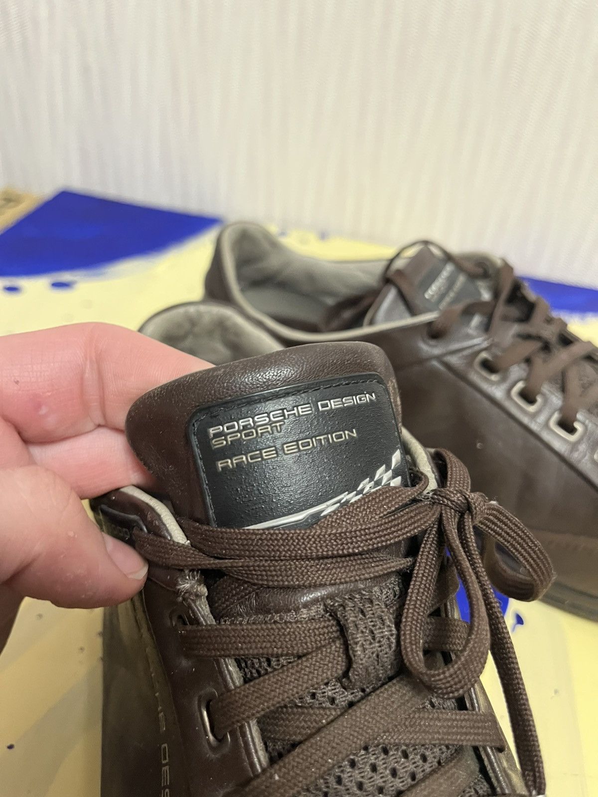 Adidas × Porsche Design VINTAGE race porsche design low pro leather sneakers Size US 7.5 / EU 40-41 - 4 Thumbnail
