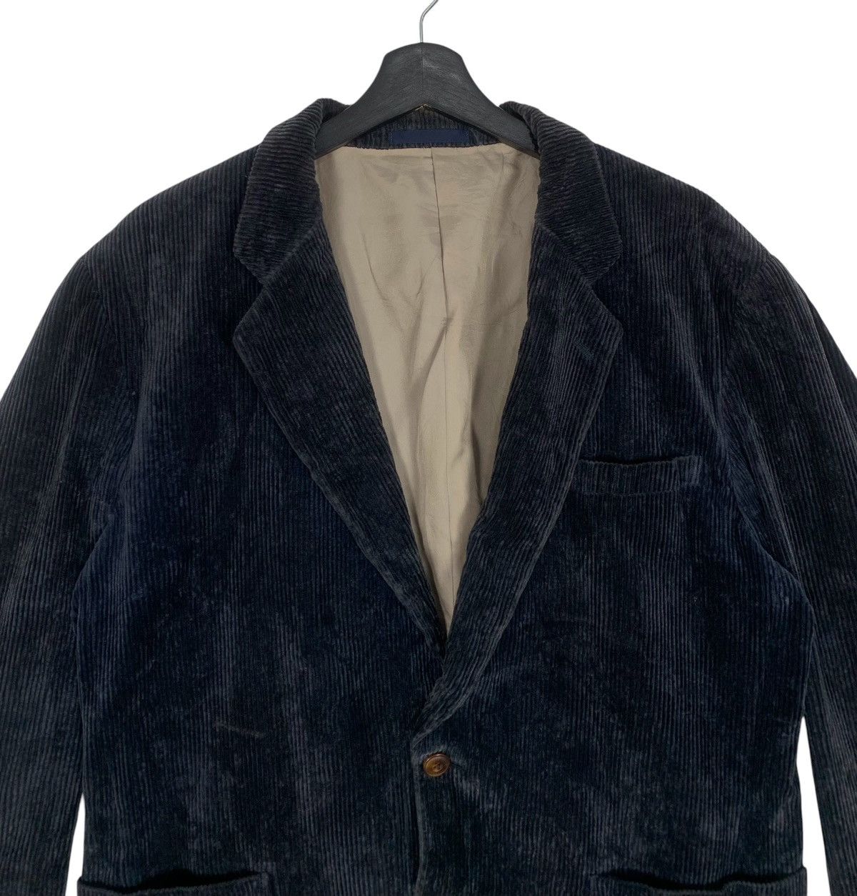 Burberry Vintage Burberry London Designer Luxury Corduroy Blazer Size US M / EU 48-50 / 2 - 2 Thumbnail