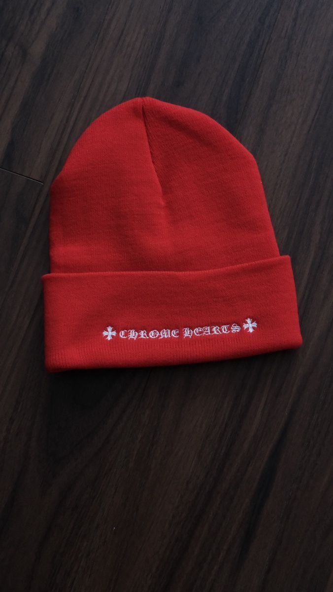 Chrome Hearts Chrome Hearts Red Watch Beanie Size ONE SIZE - 2 Thumbnail