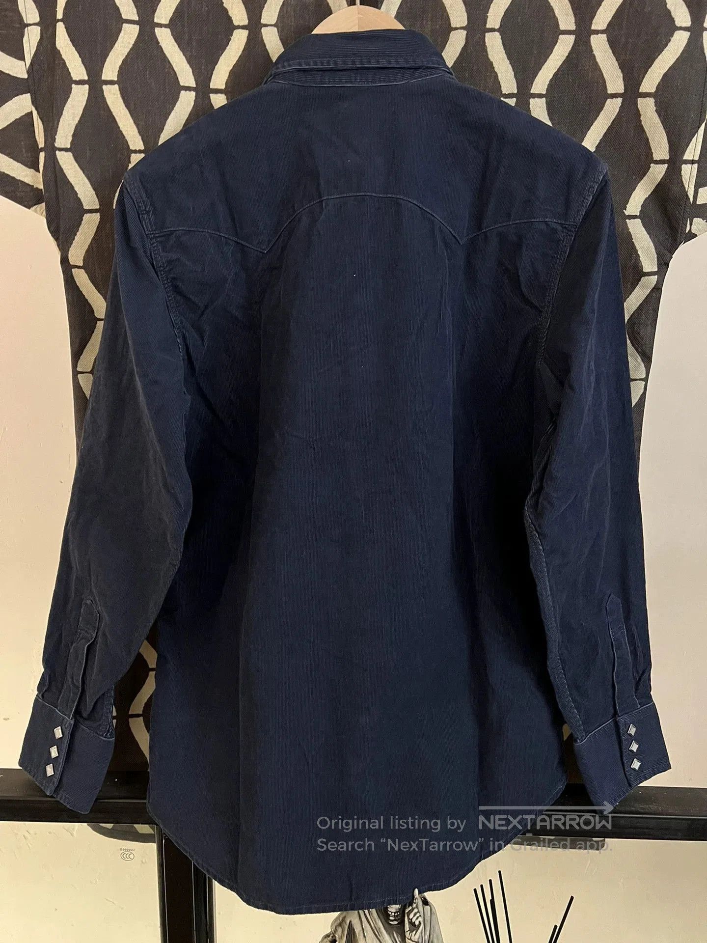 Levi's Vintage Clothing levi's lvc corduroy shirt in navy and wine. Size US L / EU 52-54 / 3 - 2 Thumbnail