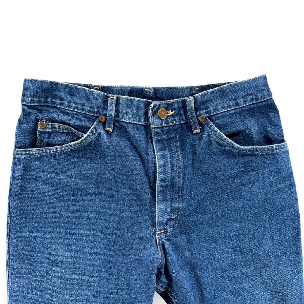 Lee VINTAGE Lee Jeans Mens 32x30 Blue Bootcut Riders Talon USA Denim 70s 33x30 Tag Size US 32 / EU 48 - 3 Thumbnail