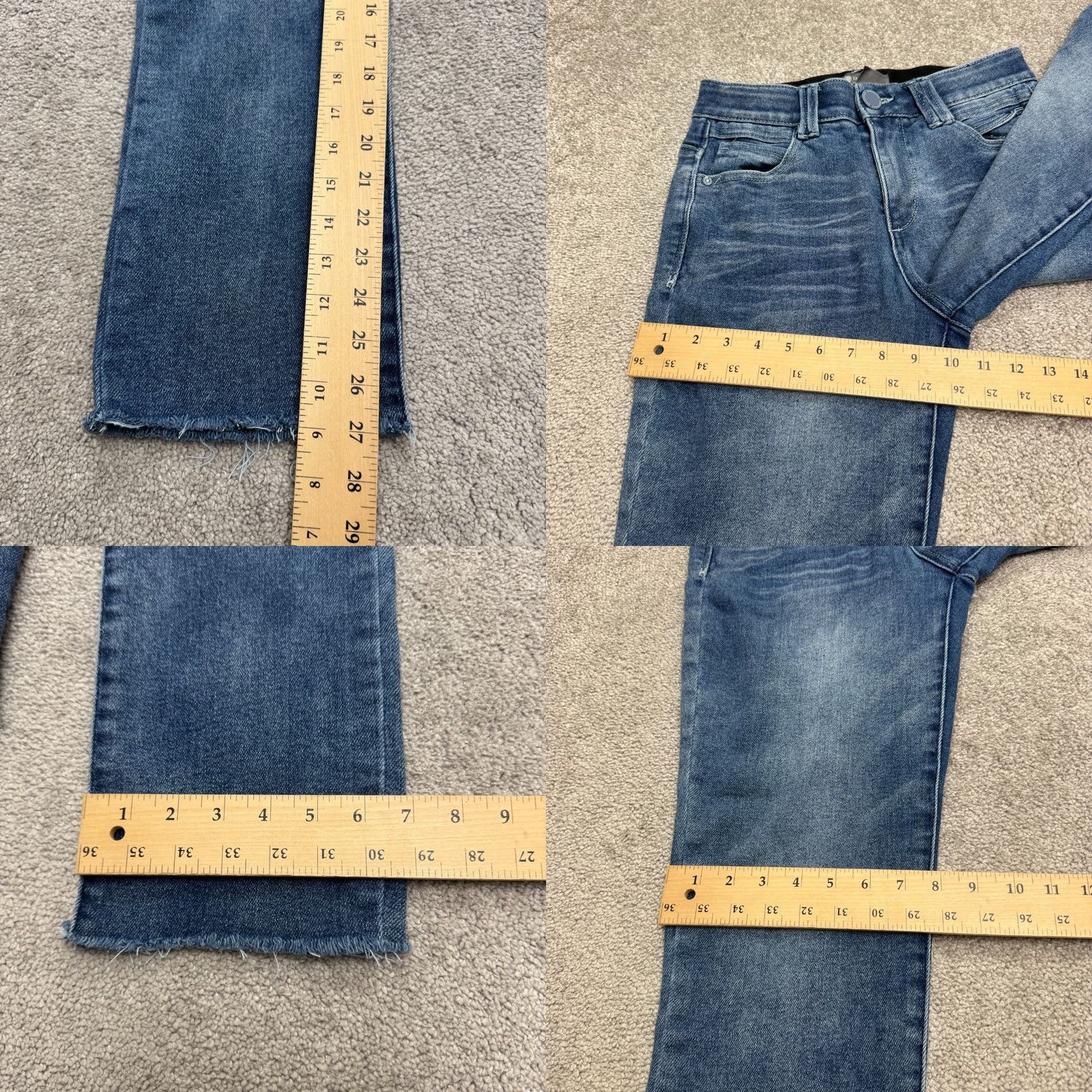 Vintage Democracy AB technology Jeans Women 6 Blue Medium Wash Straight Leg Denim Pants 5-Pocket Regular Rise Size 28" / US 6 / IT 42 - 9 Thumbnail