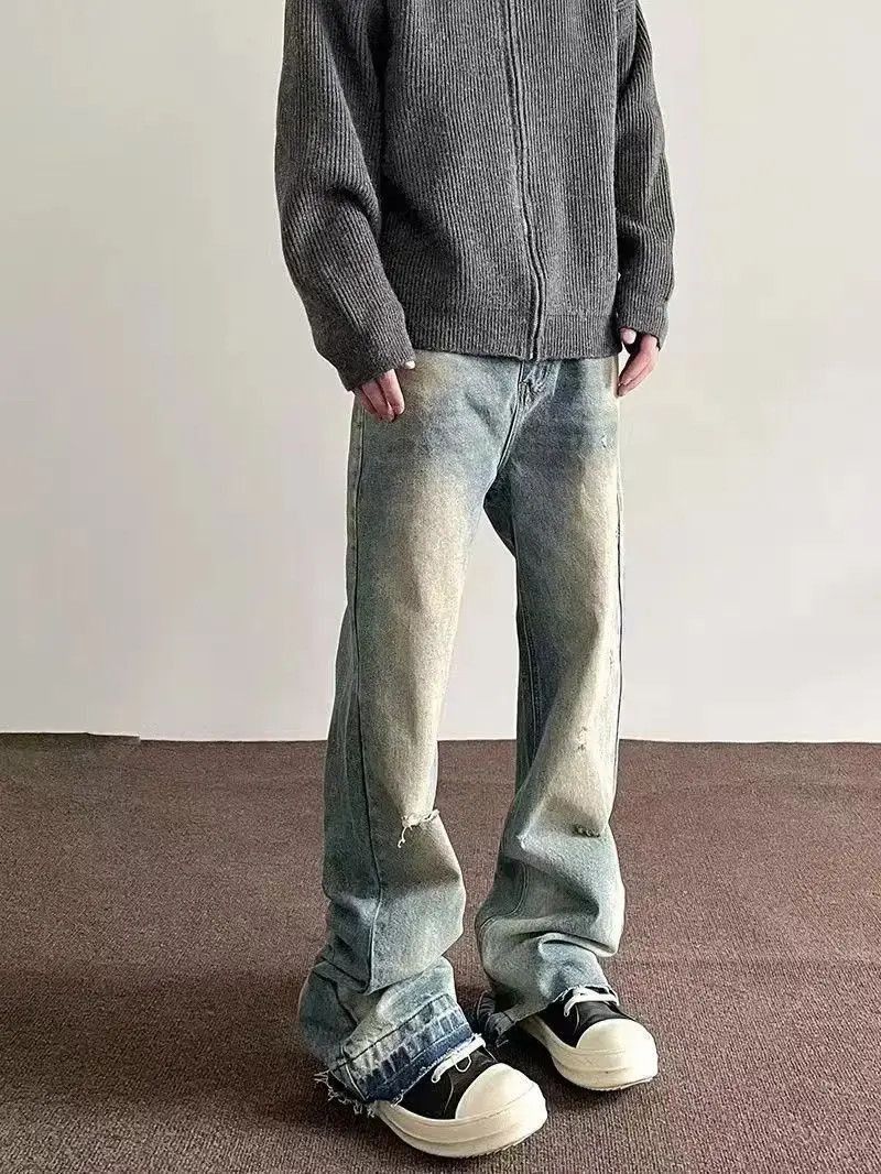 Japanese Brand Street hip-hop washed vintage baggy jeans Size US 34 / EU 50 - 5 Thumbnail