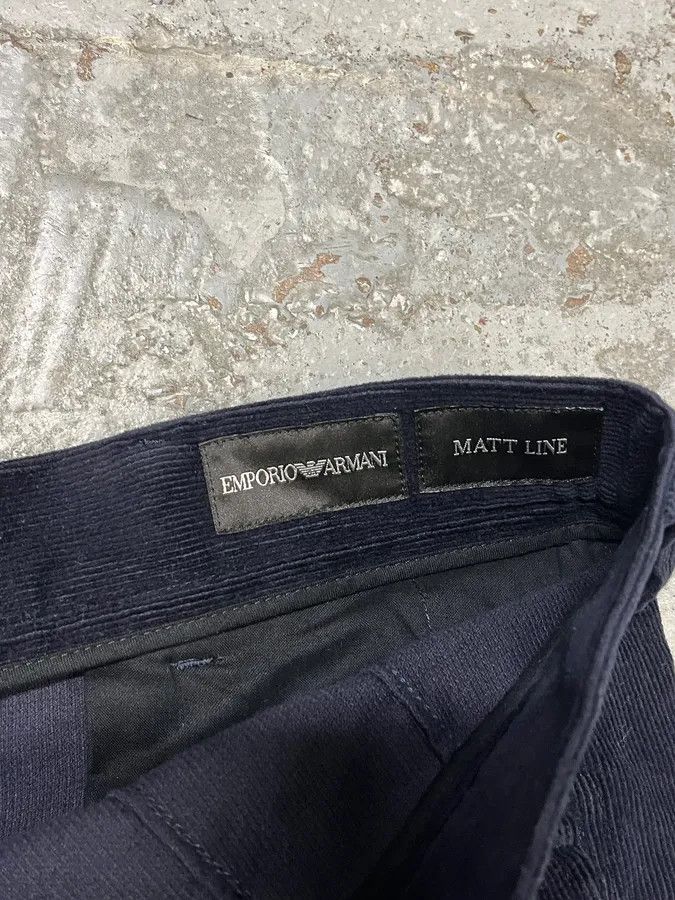 Emporio Armani AW2011 Emporio Armani Navy Corduroy Cargo Pants Size US 32 / EU 48 - 9 Thumbnail