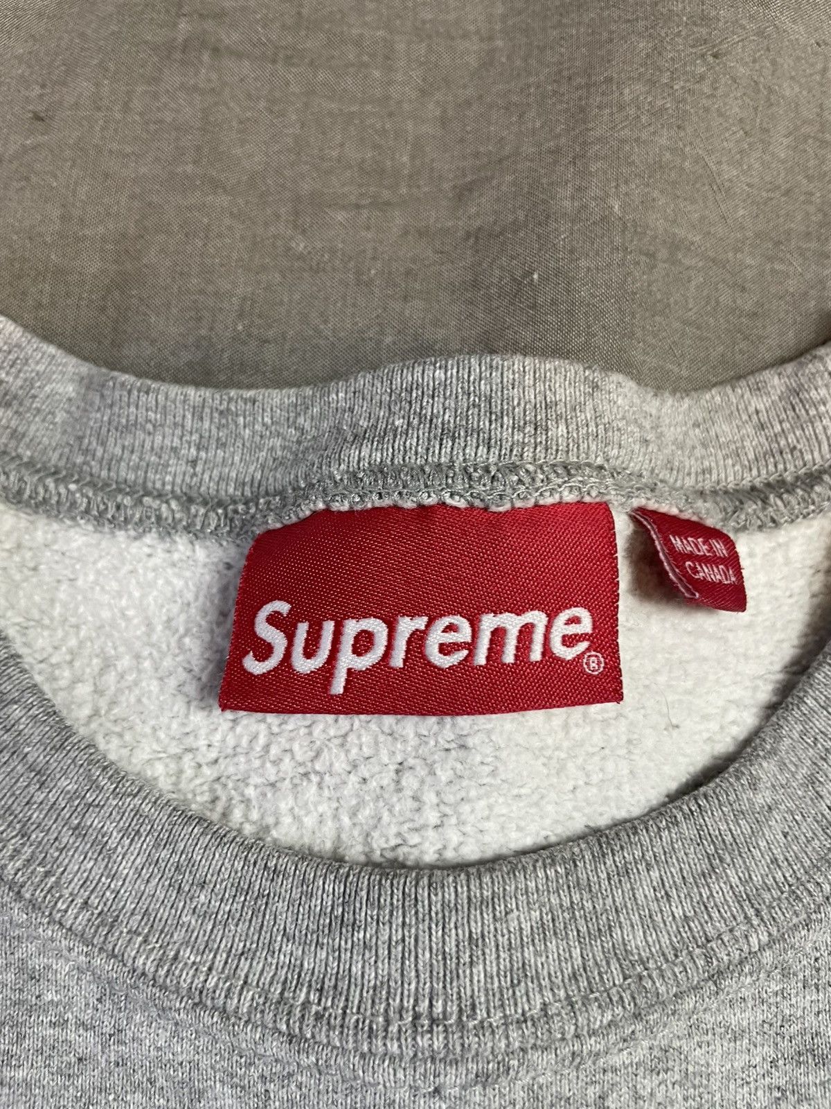 Supreme Supreme Crewneck Connect Small Grey Used 2018 Stained Size US XS / EU 42 / 0 - 4 Thumbnail