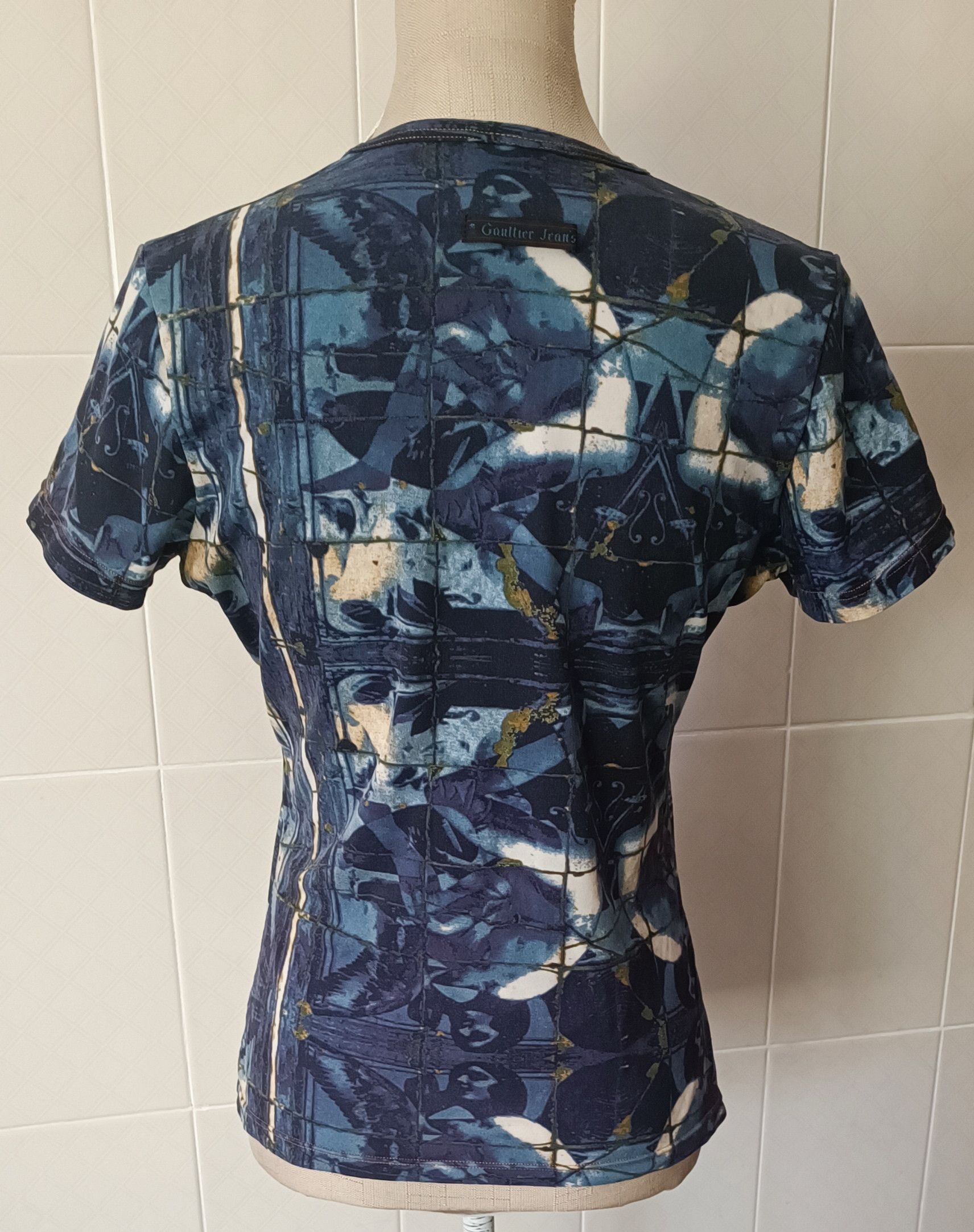 Jean Paul Gaultier 90's - Gaultier Jeans - Feminine silhouettes print t-shirt Size US XS / EU 42 / 0 - 12 Thumbnail