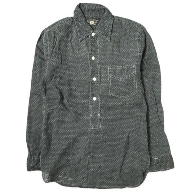 Ralph Lauren Ralph Lauren RRL POLKA DOT LINEN Pullover Shirt Natural Material Tops 282511974001 DUTY FREE for USA Size ONE SIZE - 1 Thumbnail