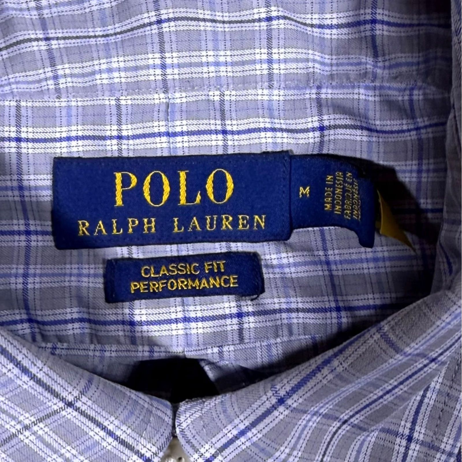 Polo Ralph Lauren Polo Ralph Lauren Button-Down Shirt Blue Check Long Sleeve Medium Adult Mens Regular Fit Collared Cotton Nylon Elastane 91/9 Size US M / EU 48-50 / 2 - 4 Thumbnail