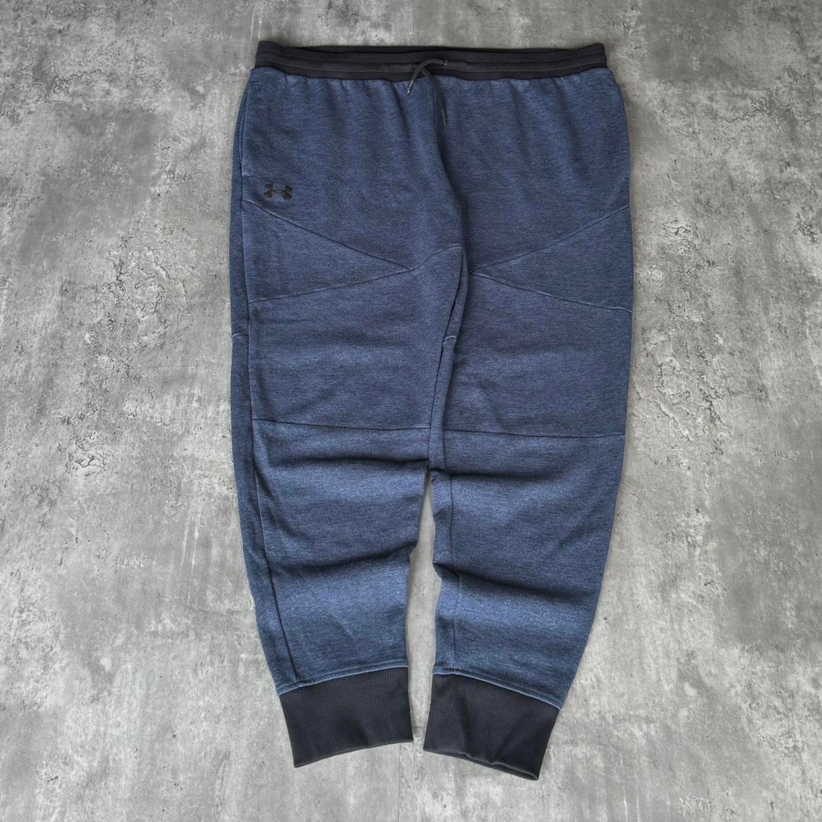Under Armour × Vintage Vintage Y2K Under Armour Baggy Blue Baggy Jogger Sweatpants Size US 42 / EU 58 - 1 Thumbnail